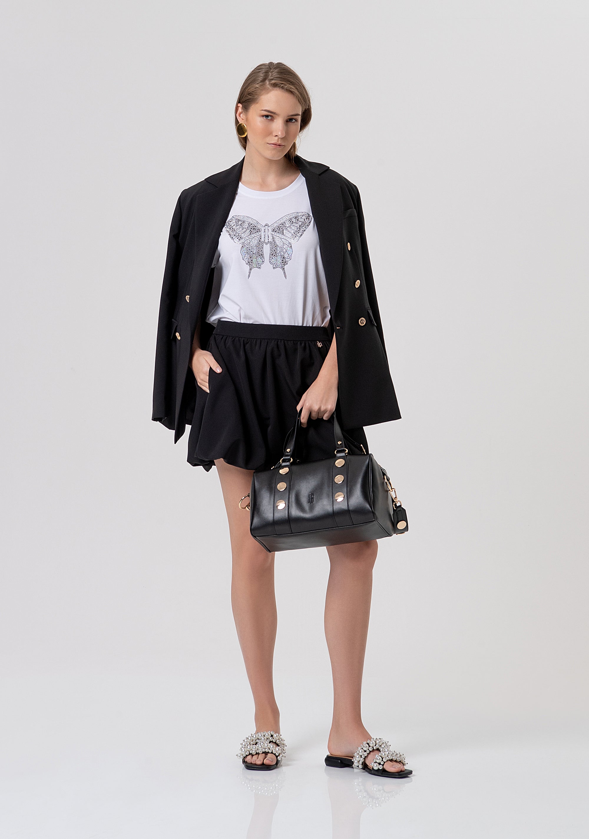 T-shirt over in jersey di cotone FR26ST3046J401N5-278 Fracomina