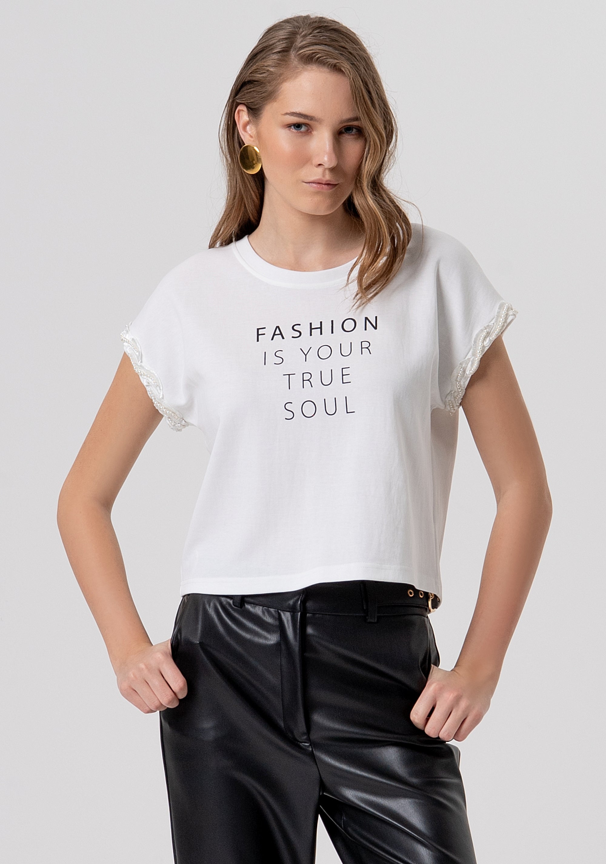 T-shirt regular in jersey FR26ST3051J409N5-278 Fracomina