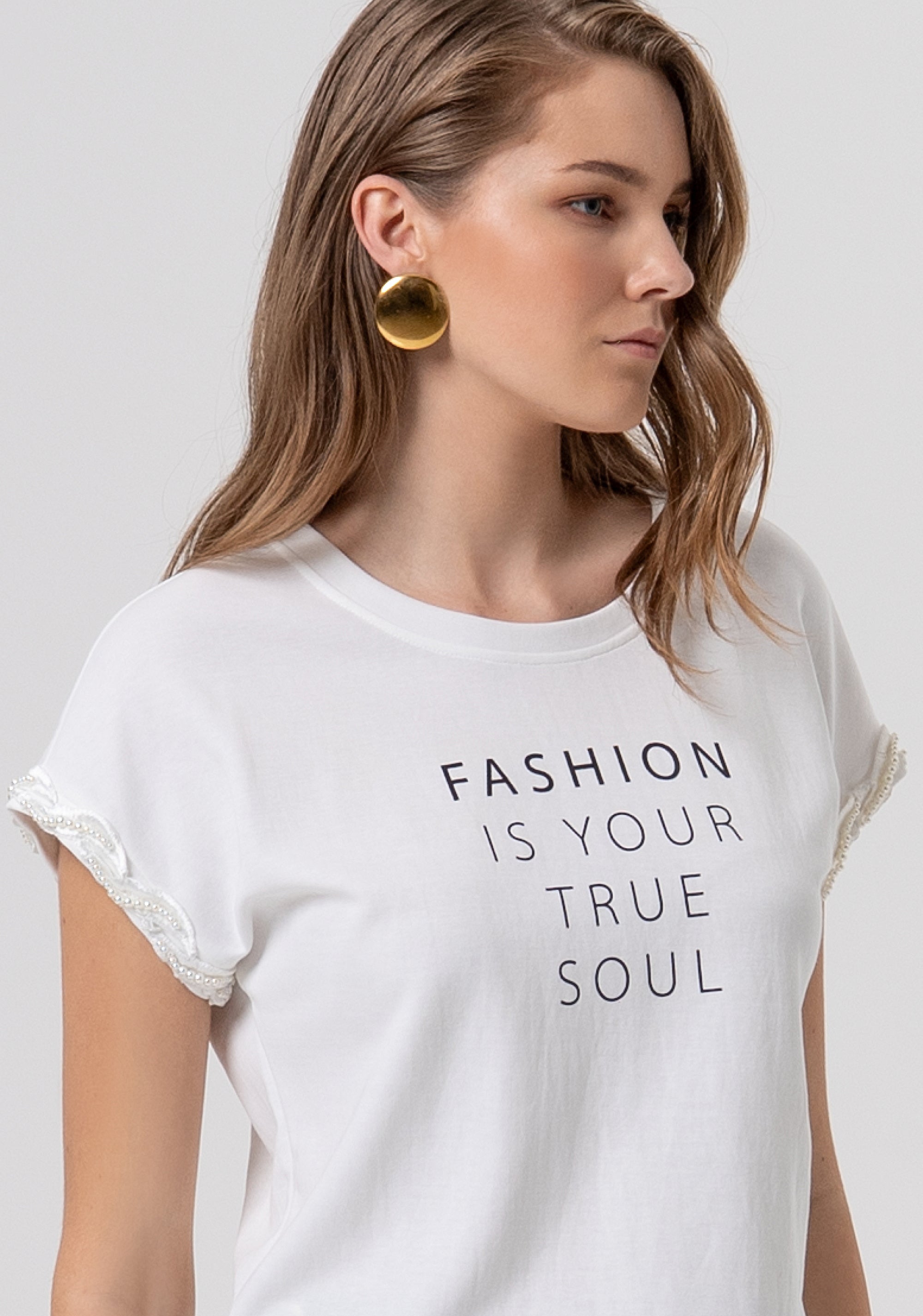 T-shirt regular in jersey FR26ST3051J409N5-278 Fracomina