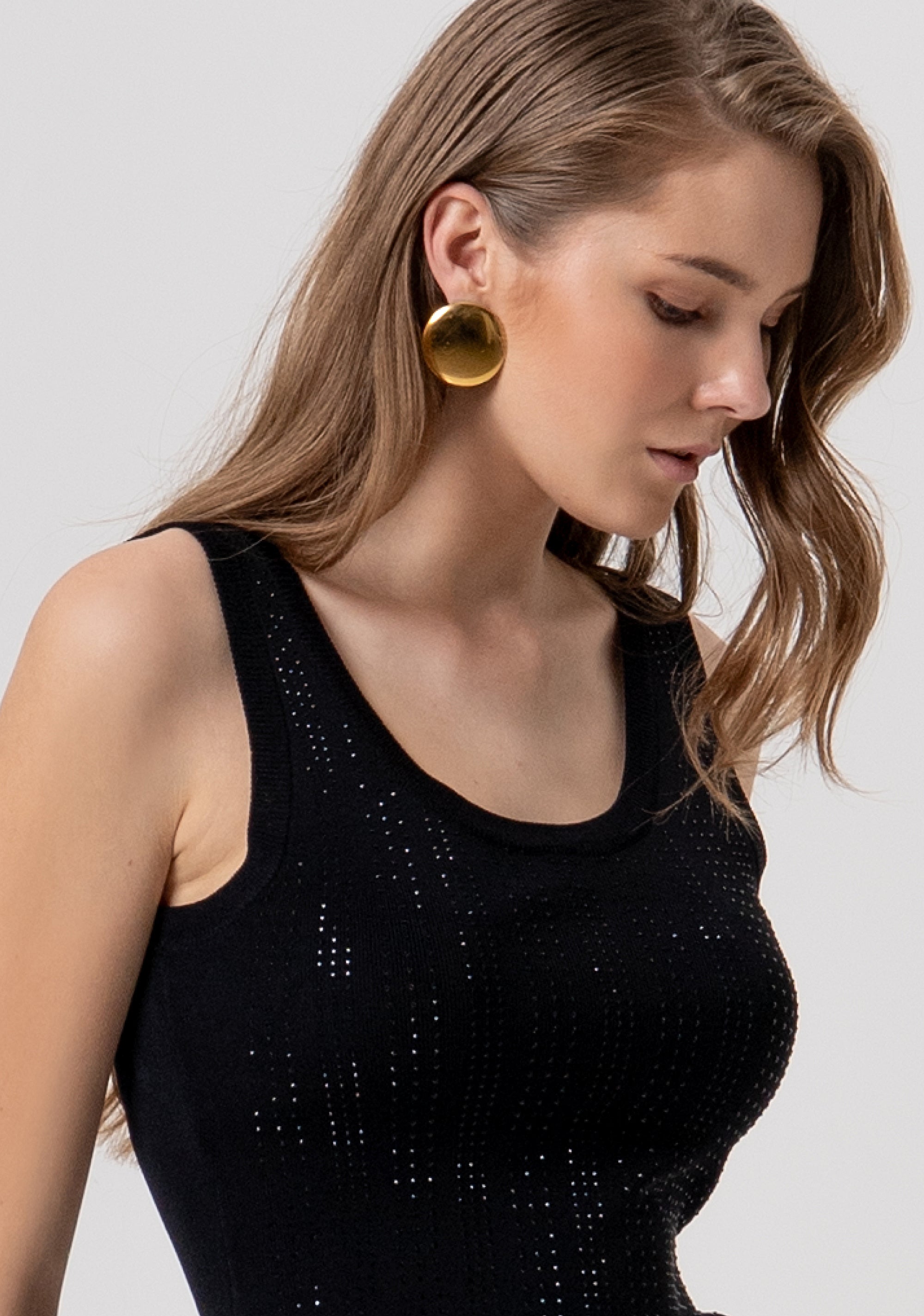 Top slim senza maniche in maglia FR26ST4005K524R9-053 Fracomina