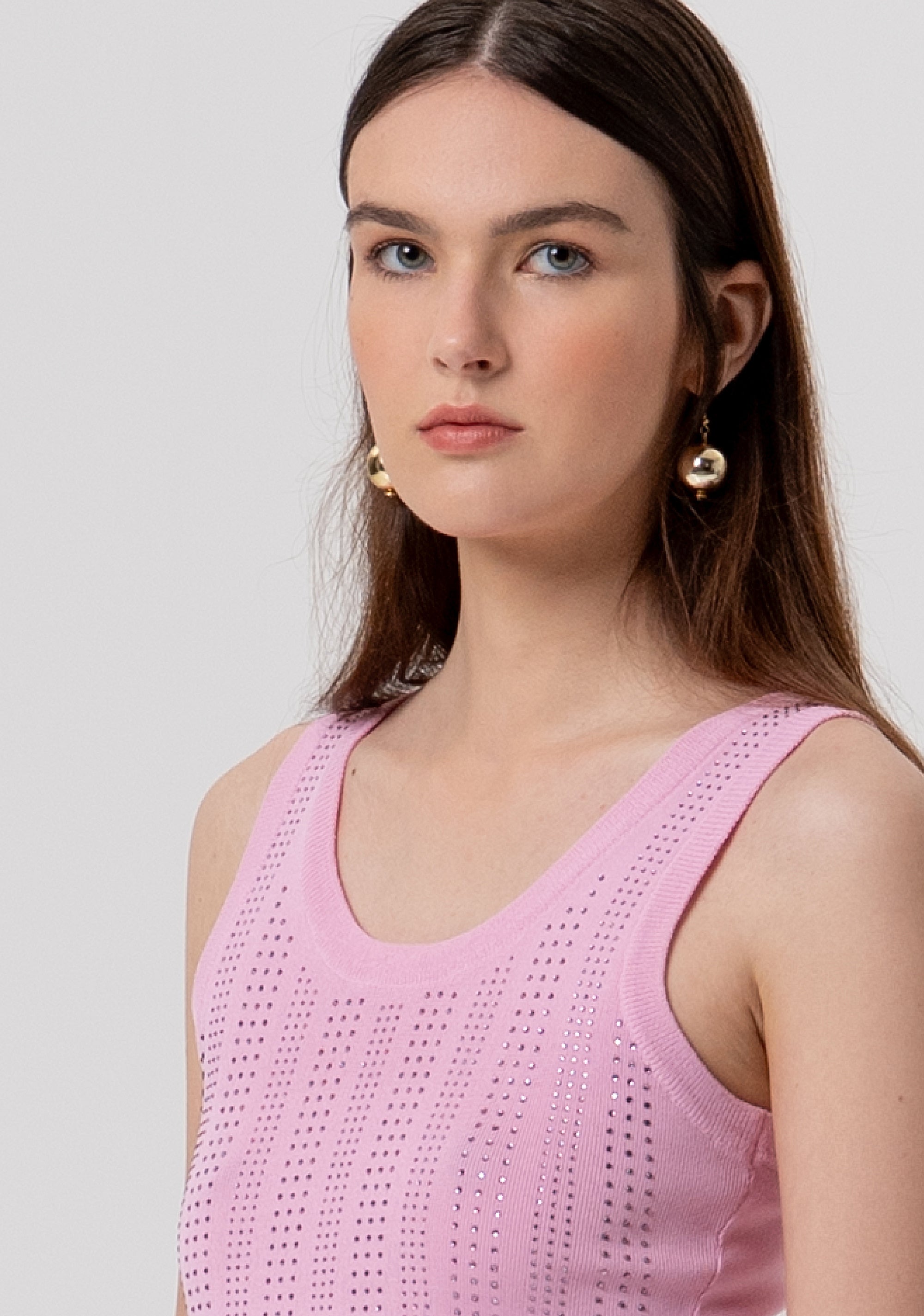 Top Basic Donna Extra Lungo In Viscosa – Canottiera Morbida Skinny Fit – Perfetta Per Strati O Sport – Taglia Unica (Rosa Antico) - 5