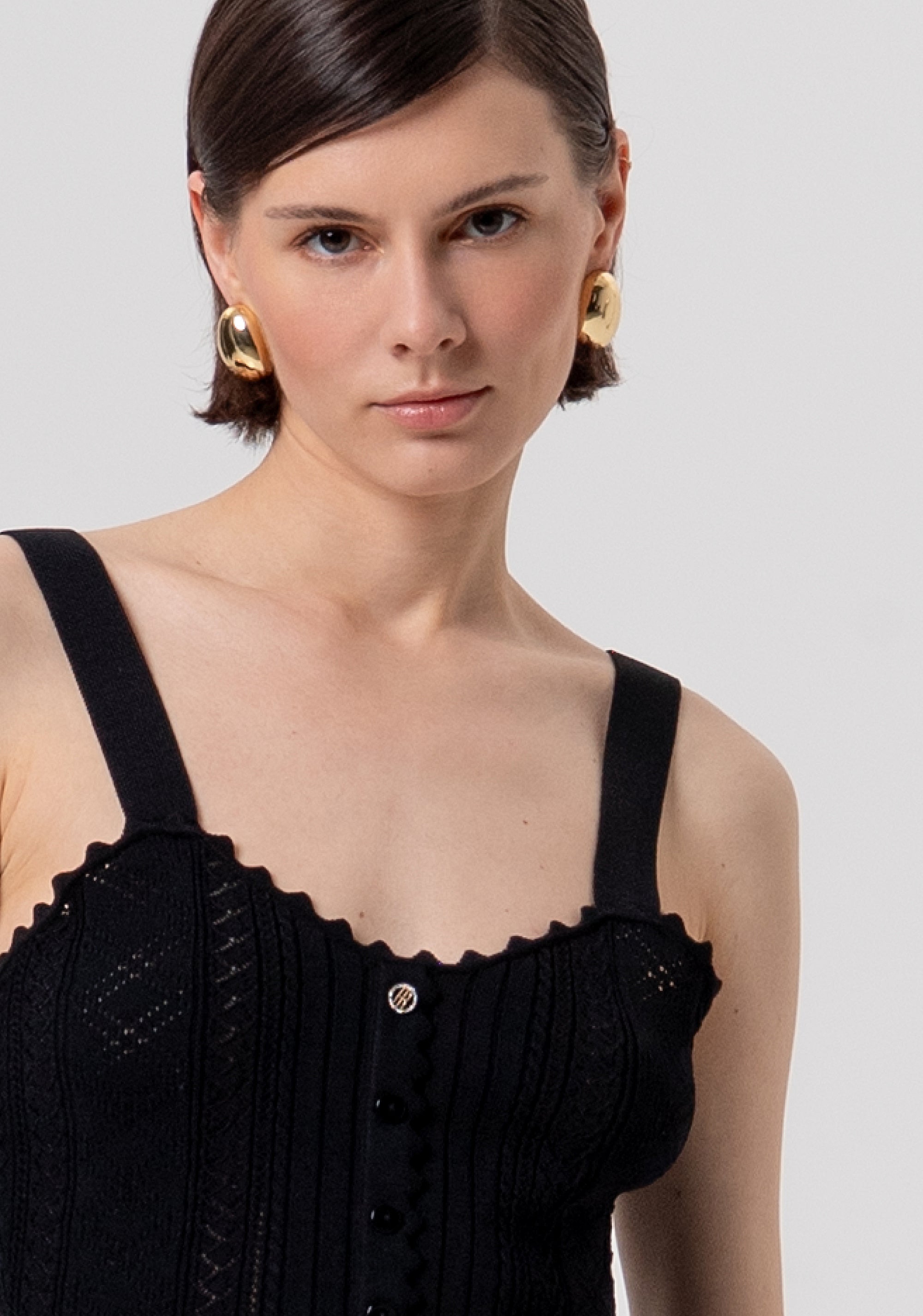 Top slim senza maniche in maglia FR26ST4007K41601-053 Fracomina