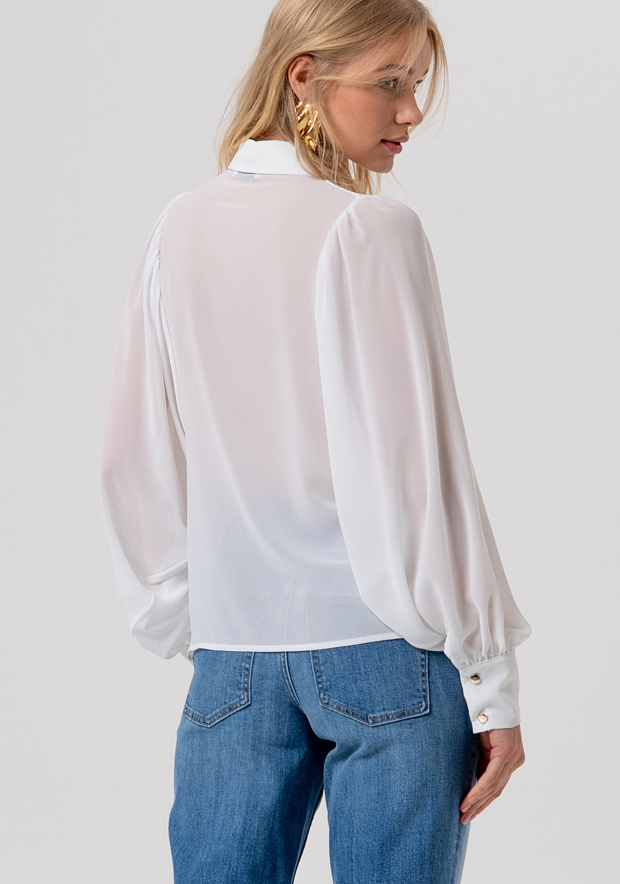 Camicia regular in georgette FR26ST6026W41201-278 Fracomina