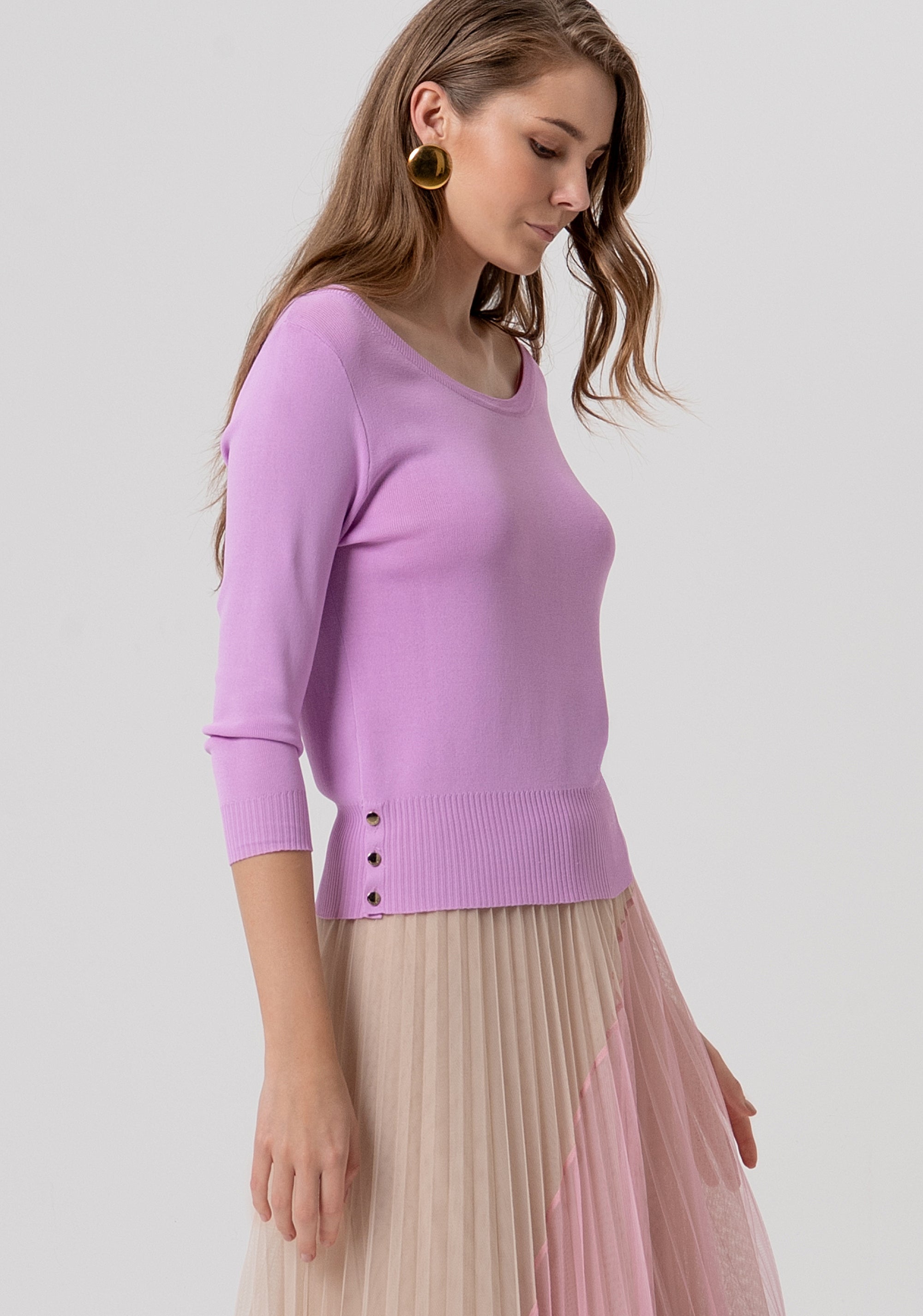 Maglia slim con scollo a barca FR26ST7001K52401-226 Fracomina