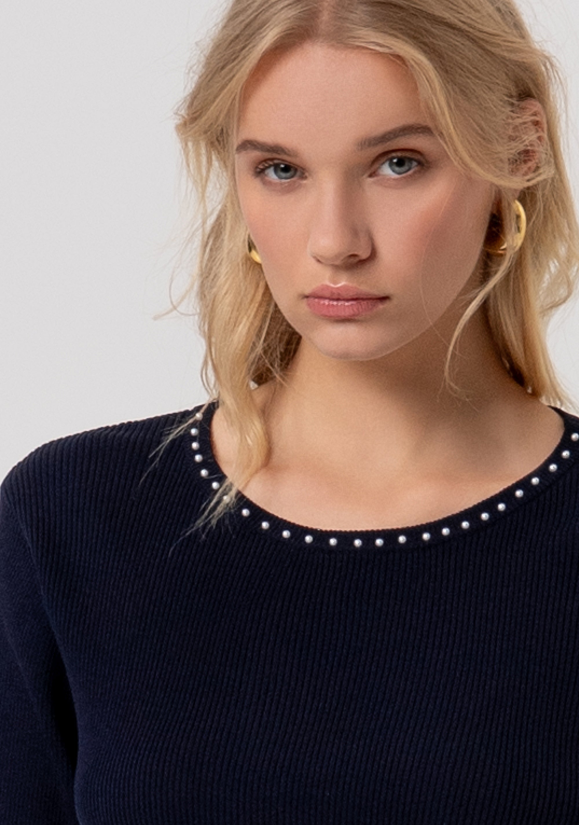 Maglia cropped a costine FR26ST7008K52401-117 Fracomina