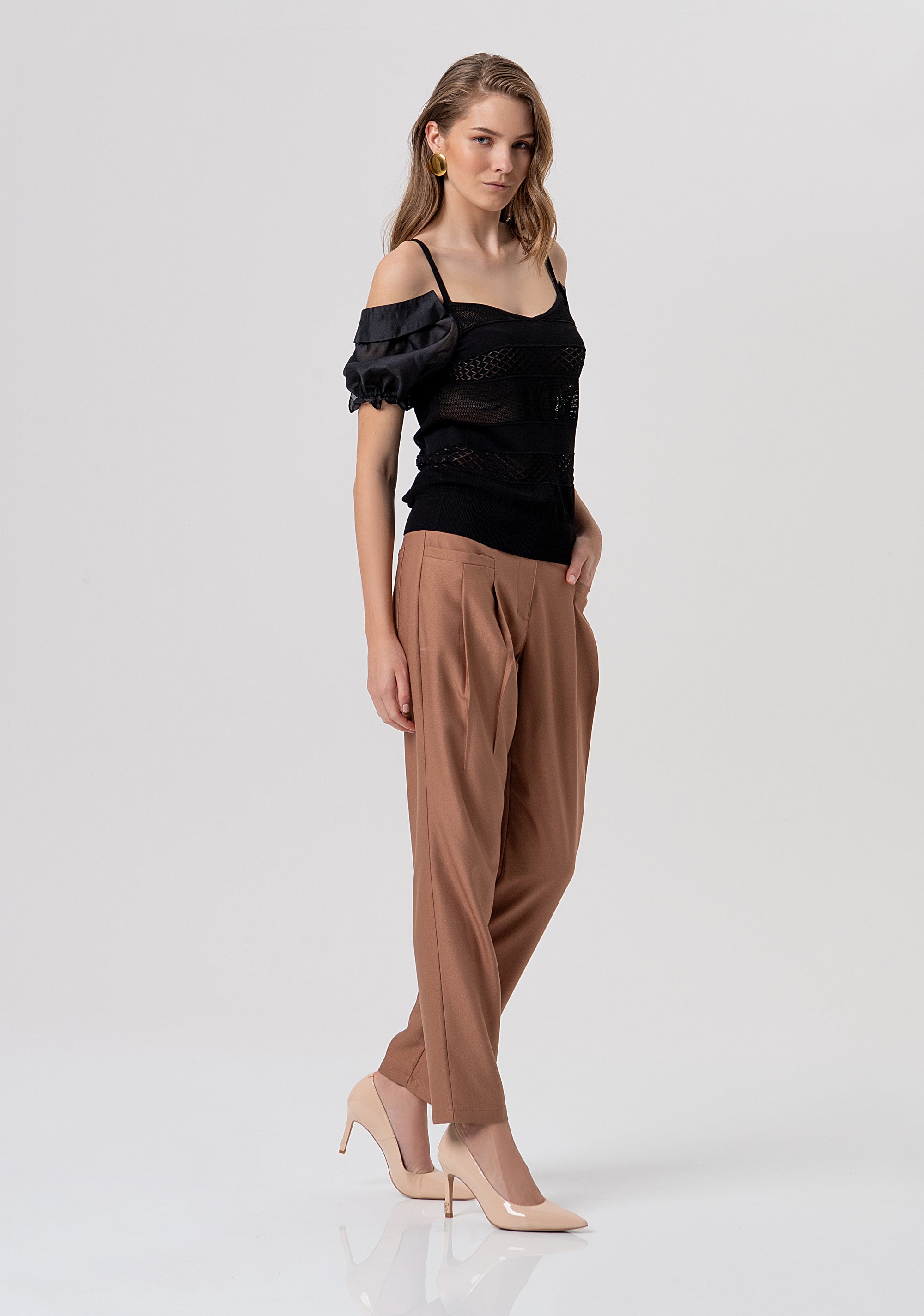 Maglia slim traforata FR26ST7030K41701-053 Fracomina