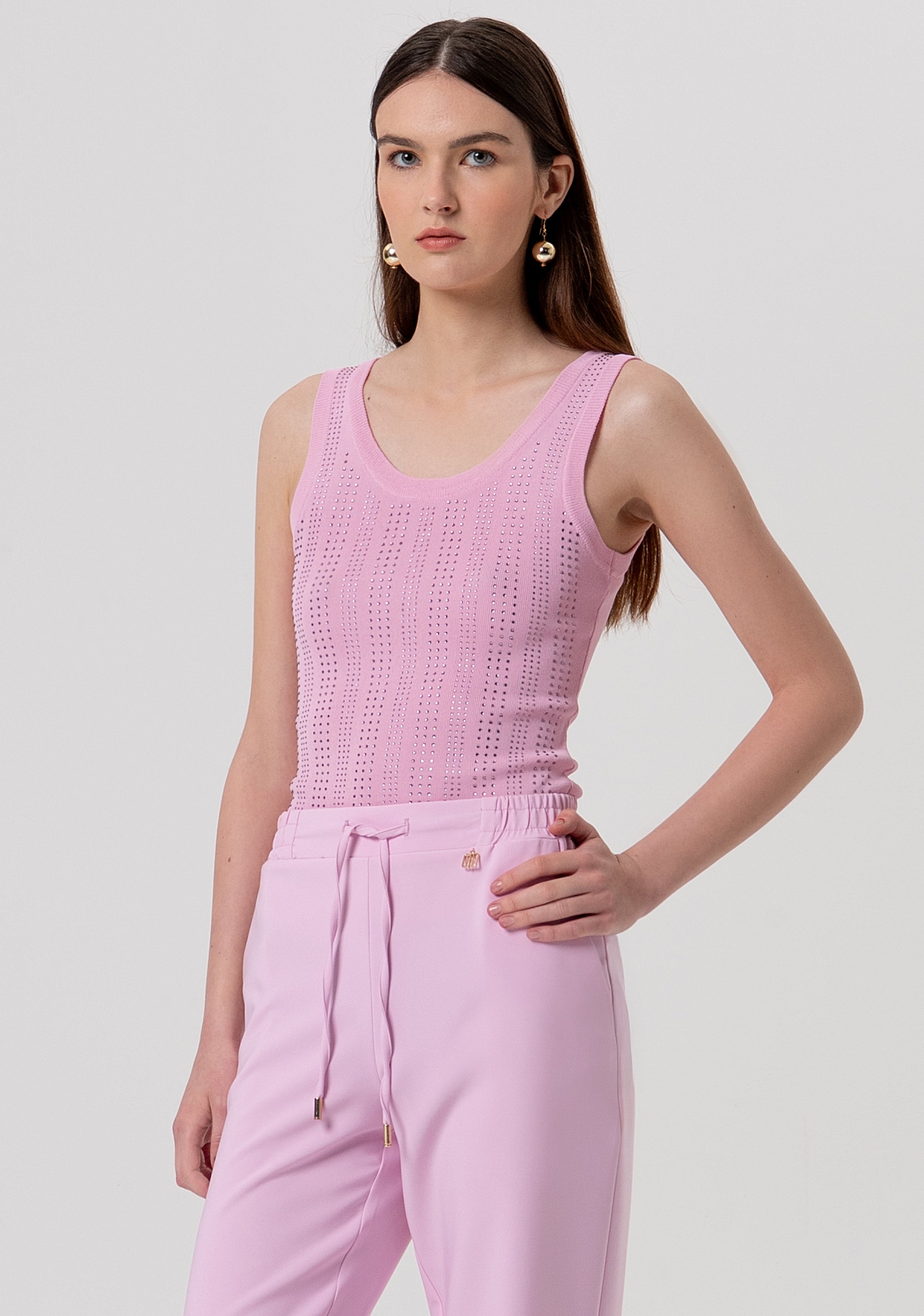 Pantalone regular con coulisse in vita FR26SV2001W42901-226 Fracomina