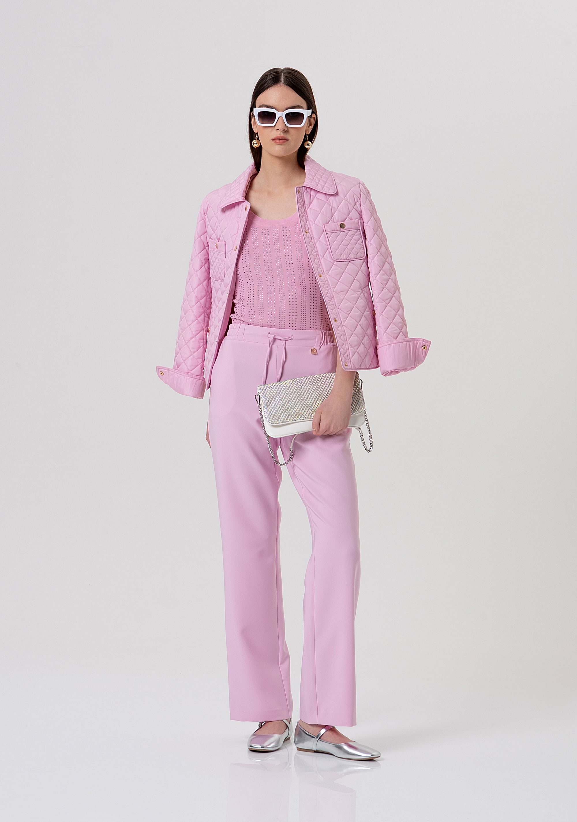 Pantalone regular con coulisse in vita FR26SV2001W42901-226 Fracomina