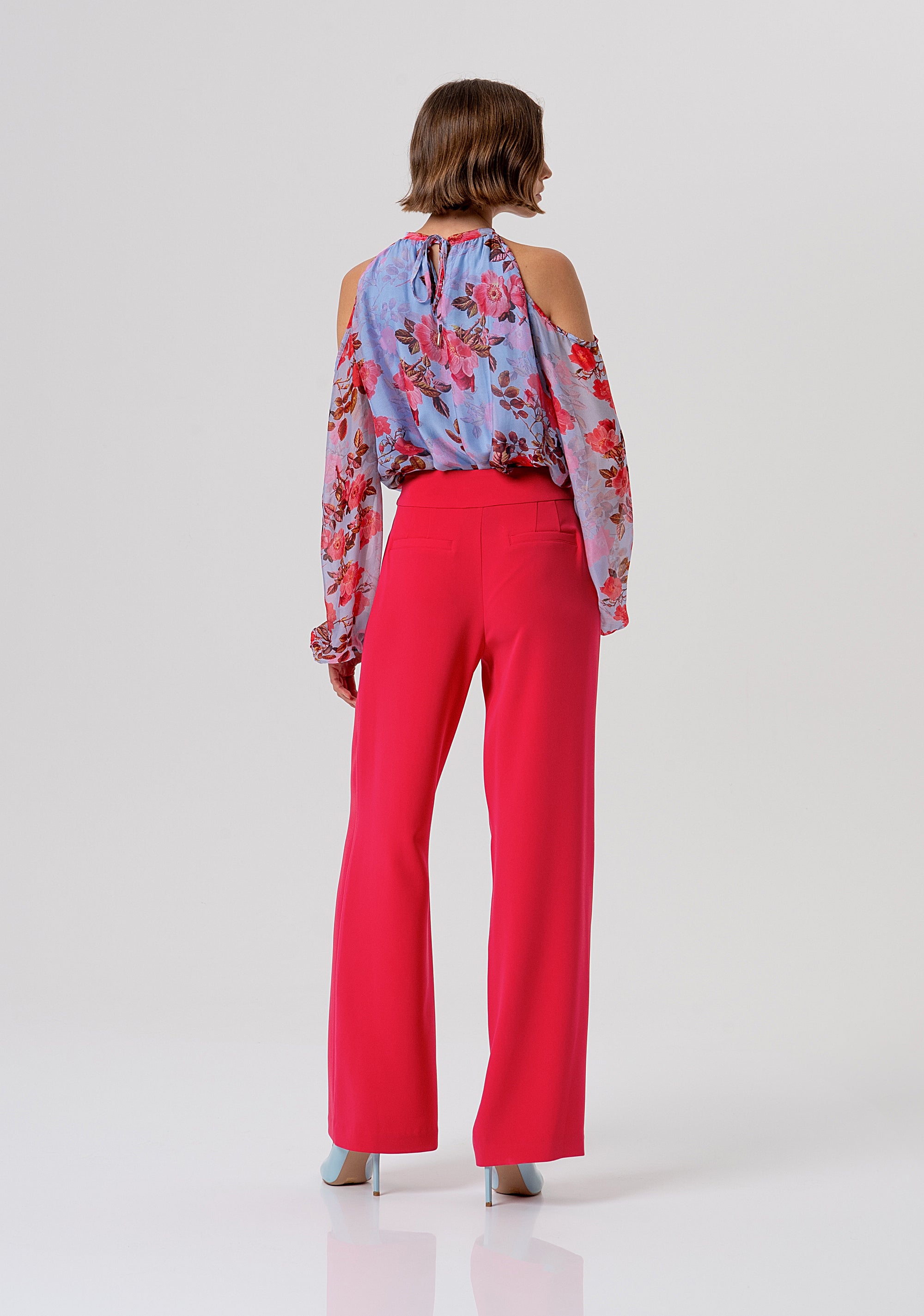 Pantalone flare a palazzo FR26SV3002W83001-101 Fracomina