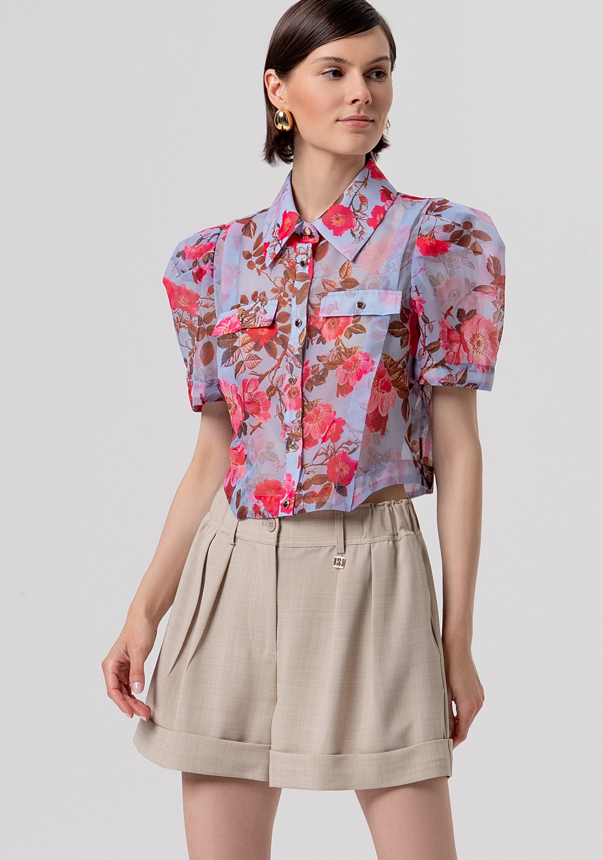 Pantaloncino flare con pences FR26SV6005W76301-569 Fracomina