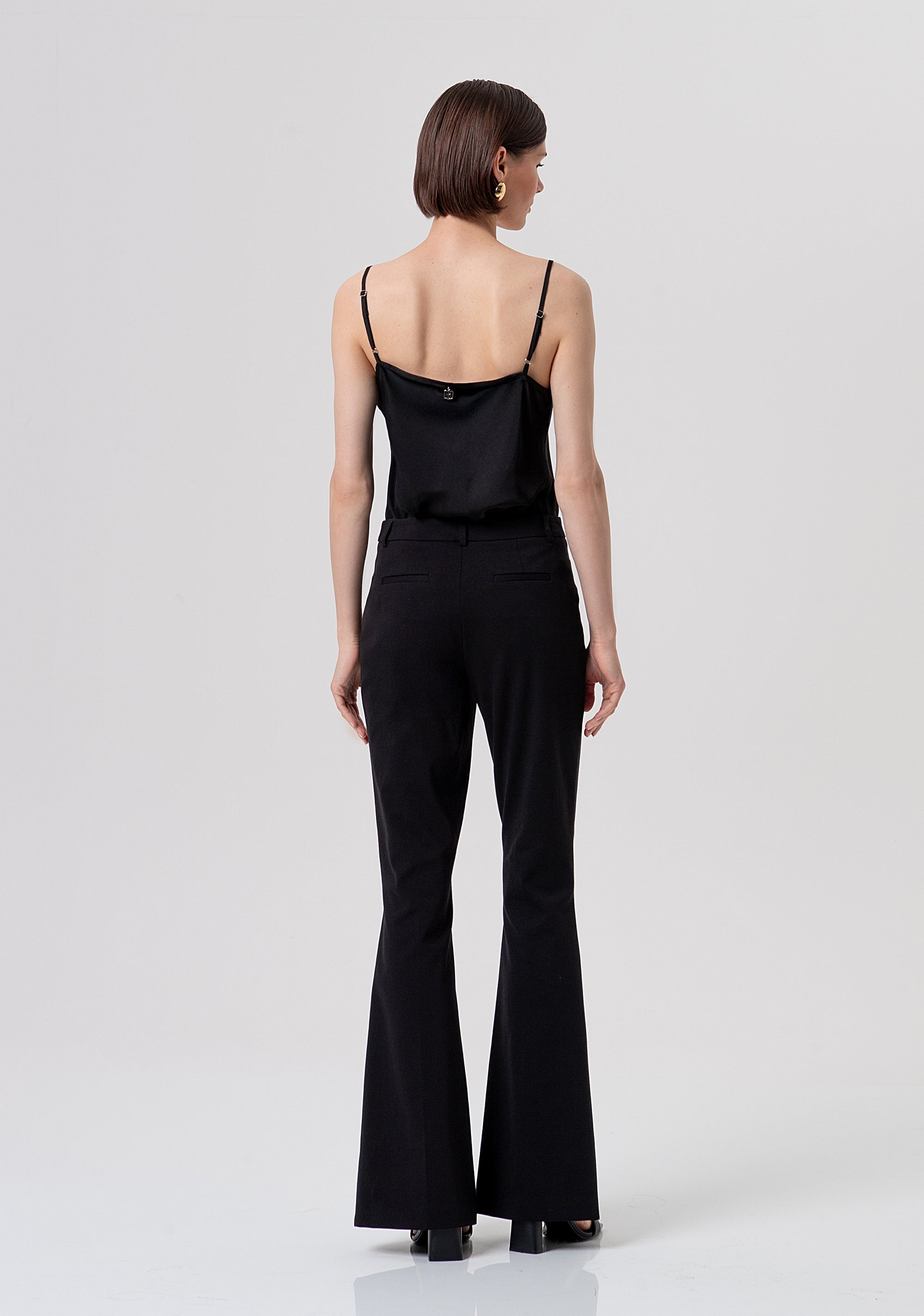 Pantalone bootcut in punto milano FR26SVA006W51501-053 Fracomina