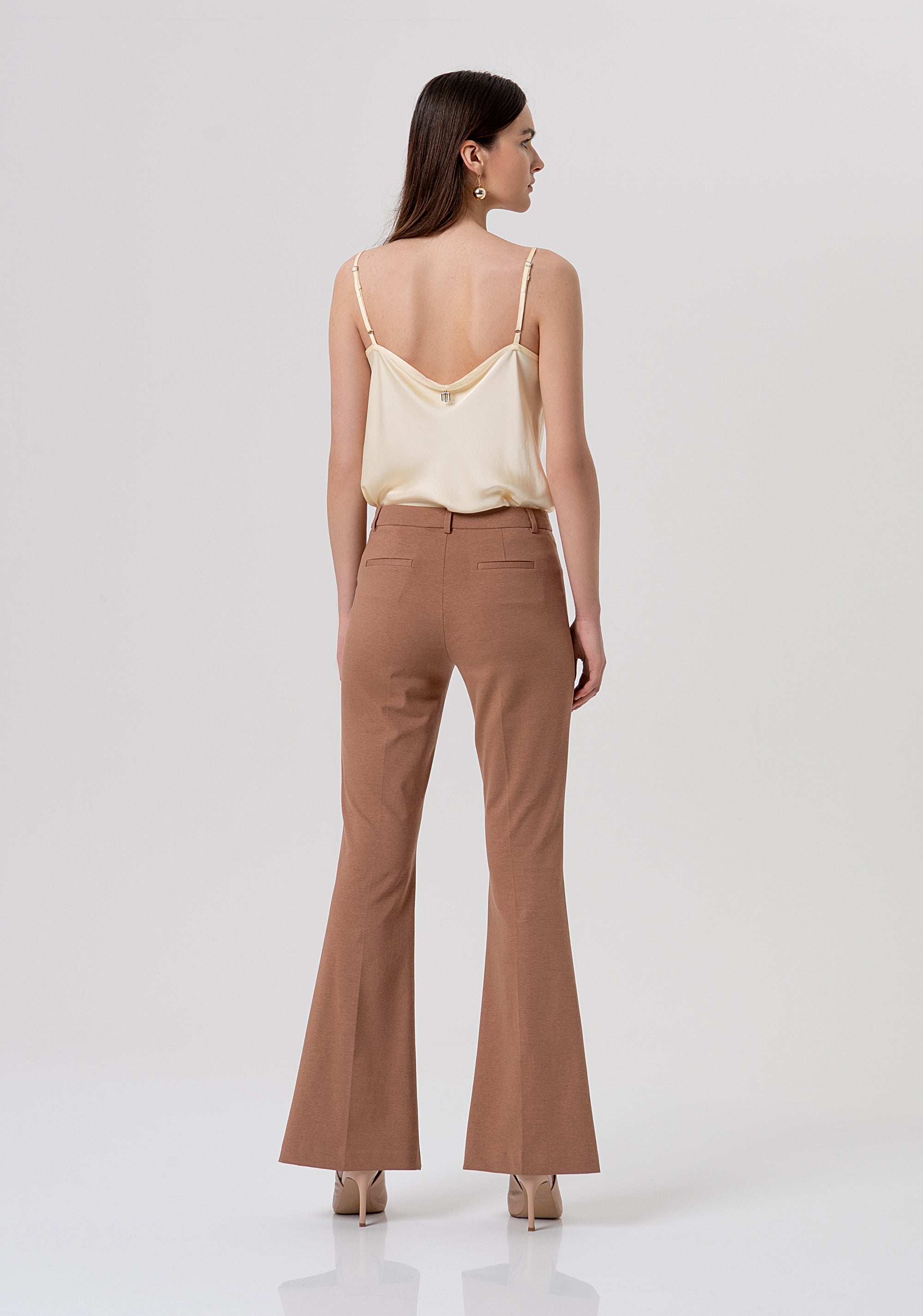 Pantalone bootcut in punto milano FR26SVA006W51501-M07 Fracomina