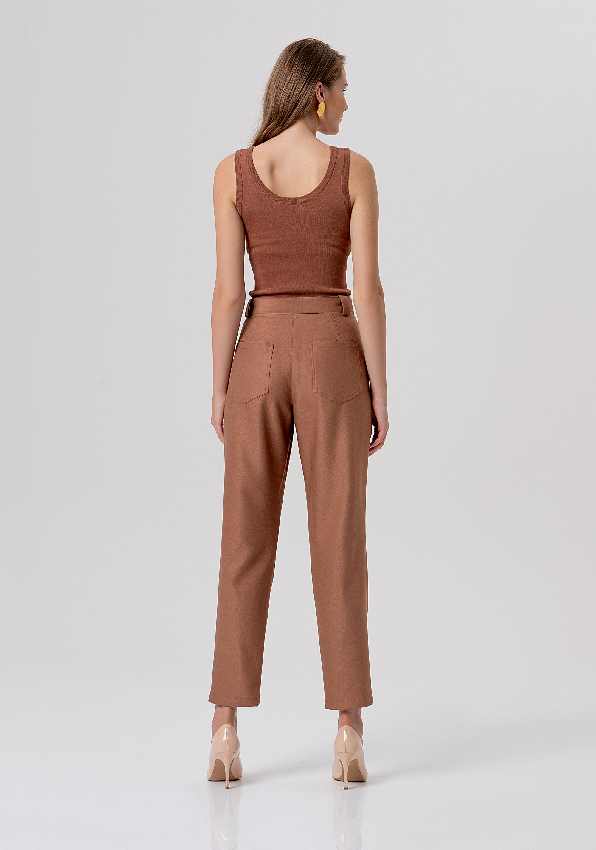 Pantalone carrot in punto milano FR26SVD018W49101-M07 Fracomina