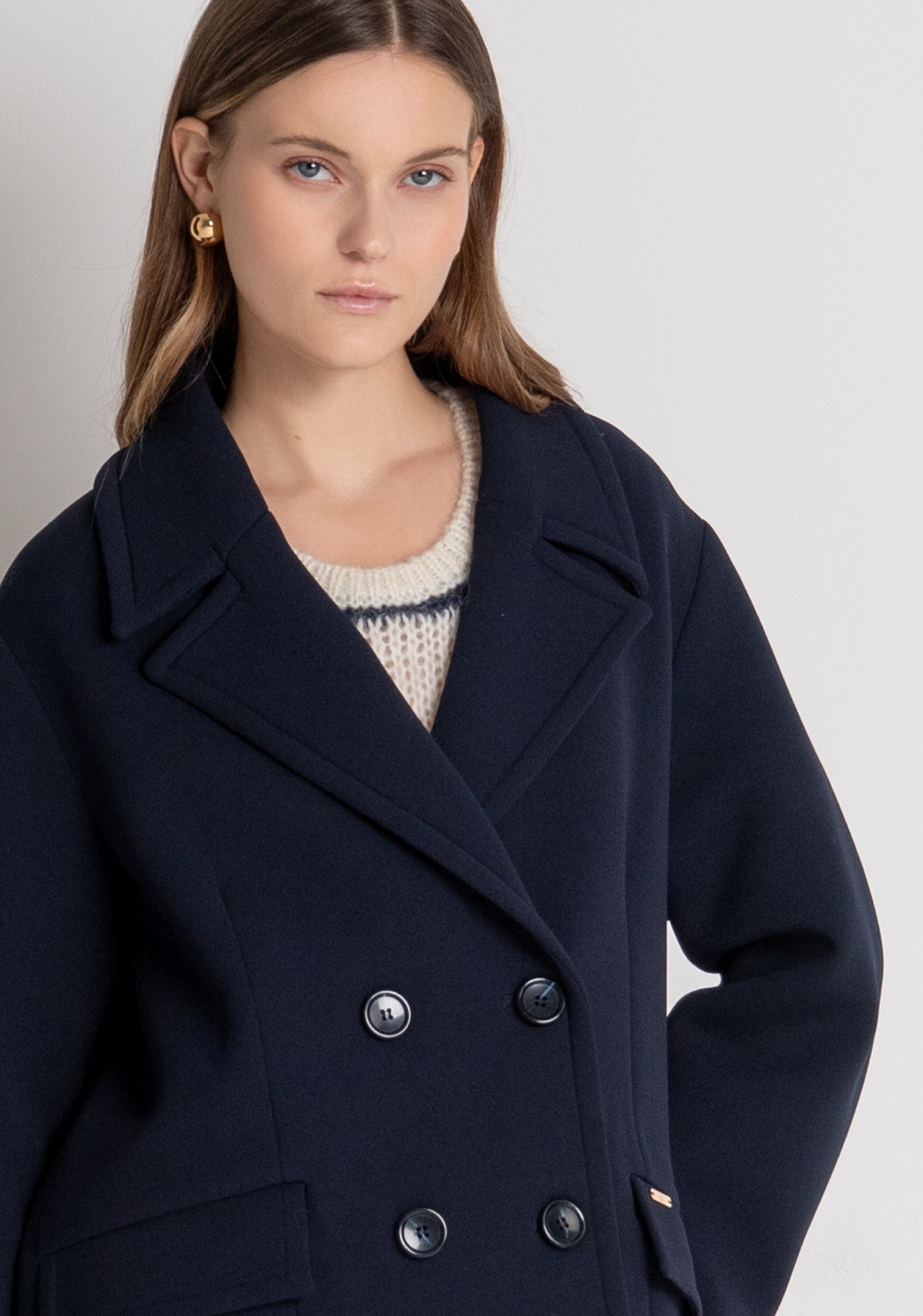 Cappotto regular doppiopetto FRACOMINA — immagine 3 di 6