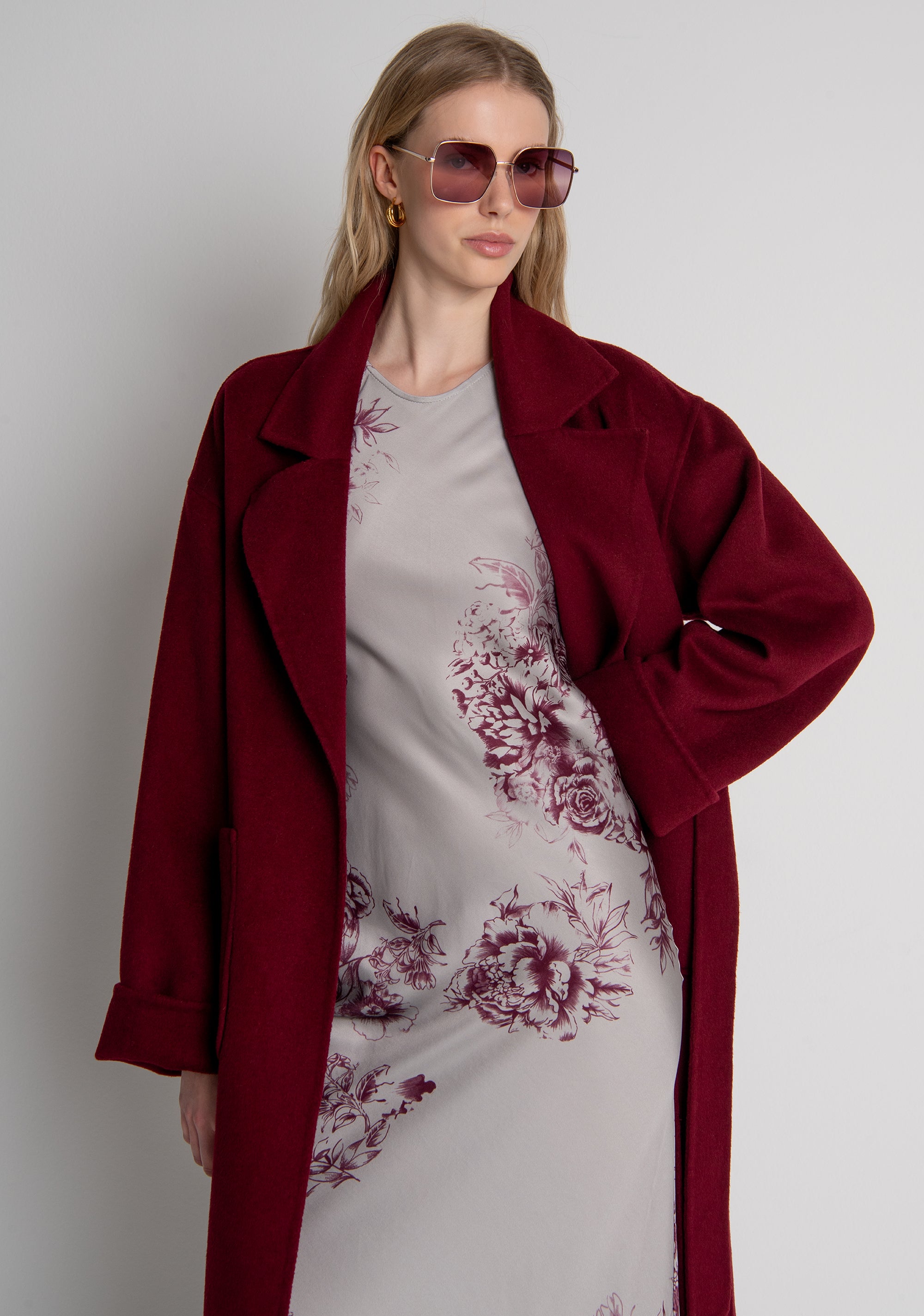 Cappotto regular lungo con lana FR26WC1012W80801 FRACOMINA