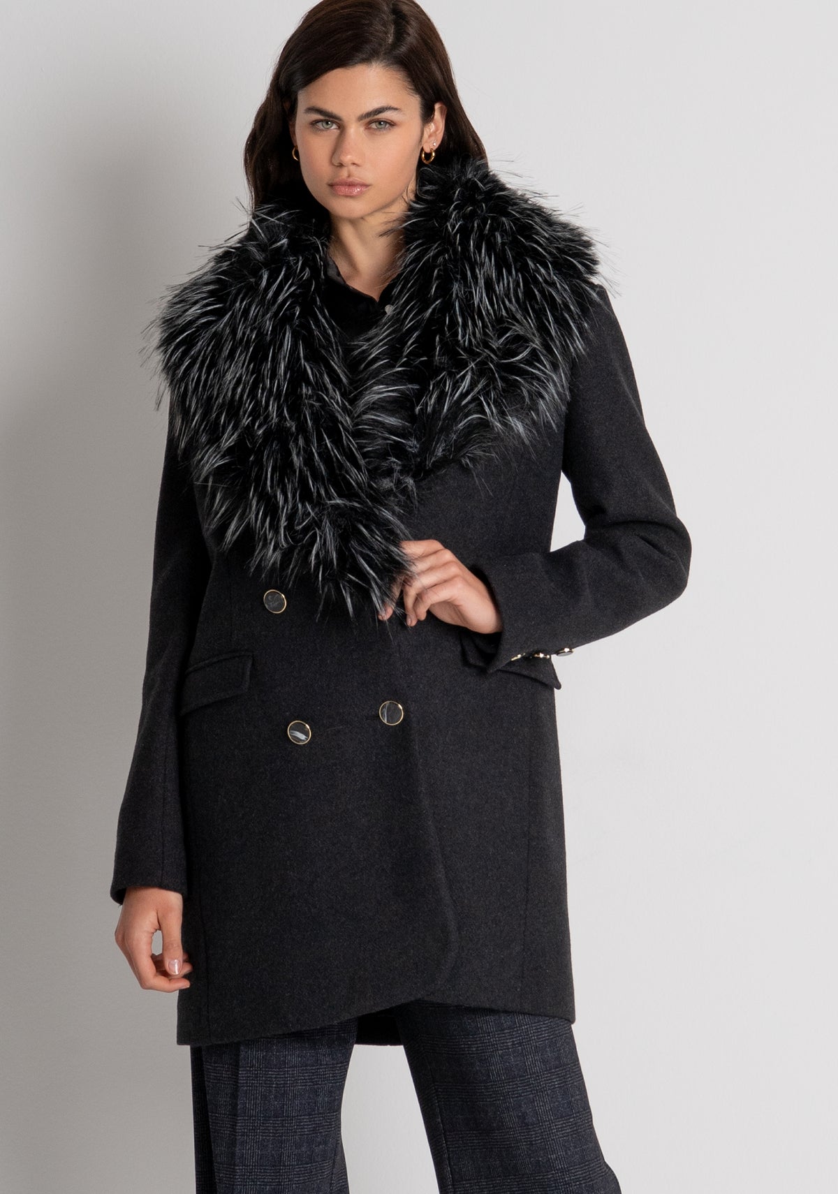 Cappotto regular con lana FR26WC1028W57901 FRACOMINA