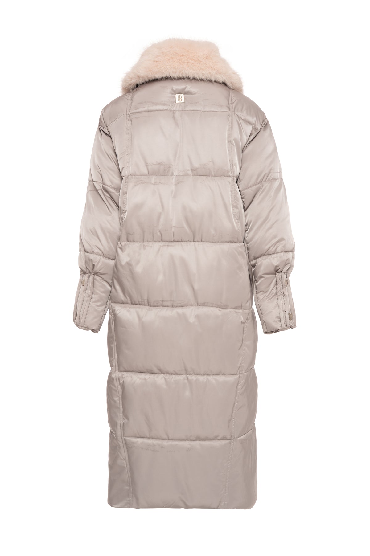 Piumino regular lungo con collo in finta pelliccia FR26WC3011O45801-KE2 Fracomina