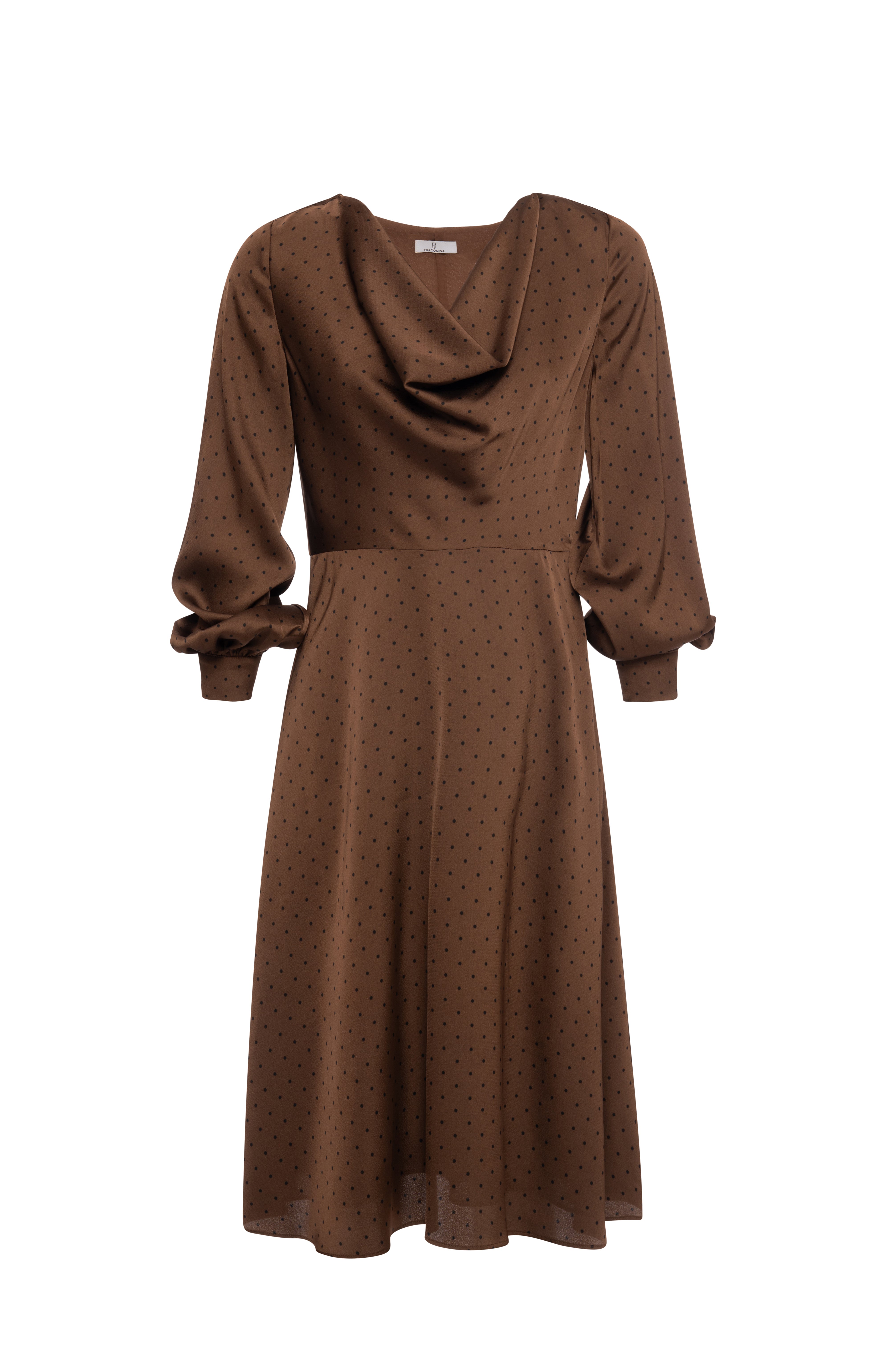 Abito regular midi in fantasia a pois FR26WD2002W411D2-KG3 Fracomina