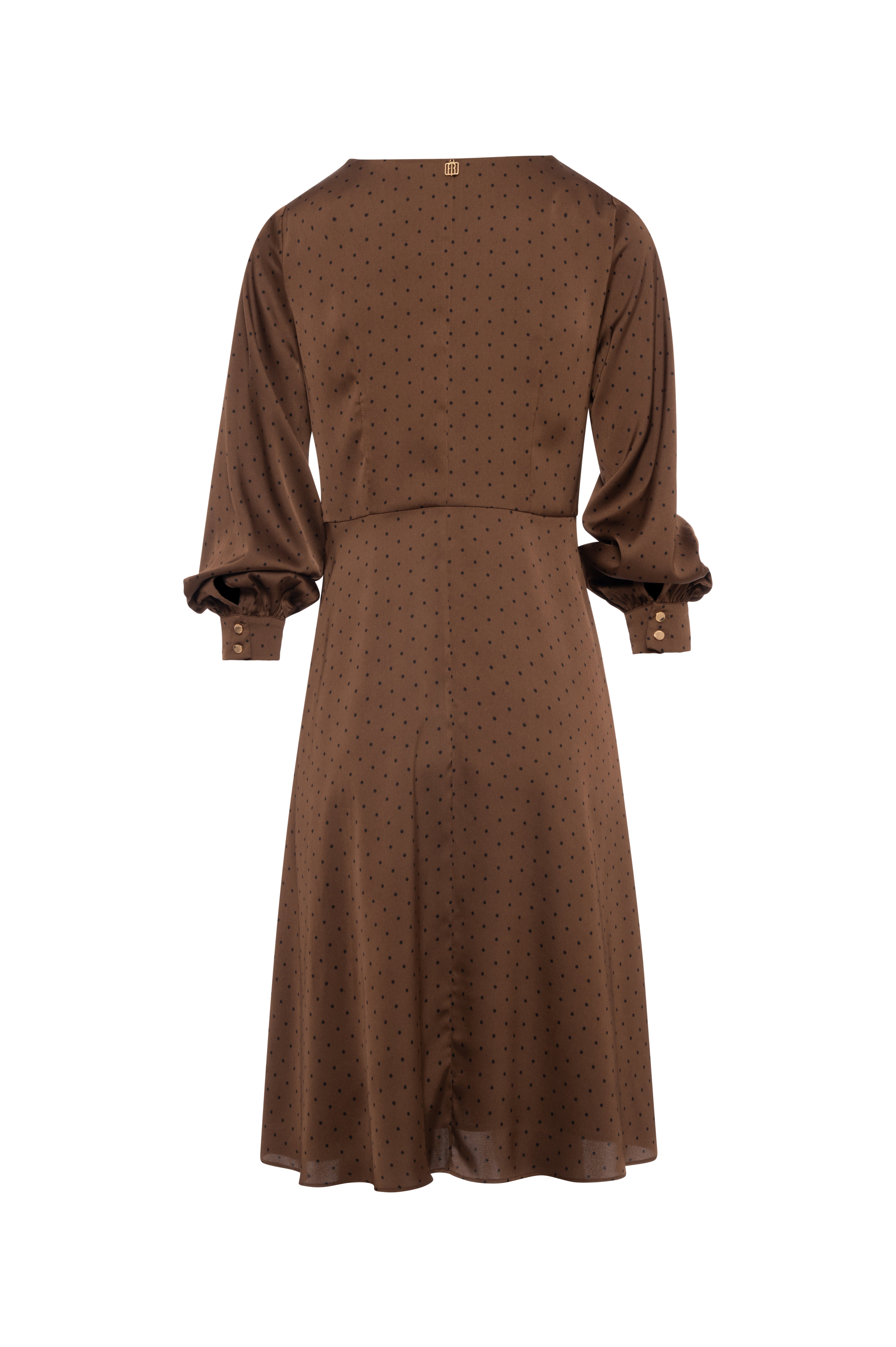 Abito regular midi in fantasia a pois FR26WD2002W411D2-KG3 Fracomina