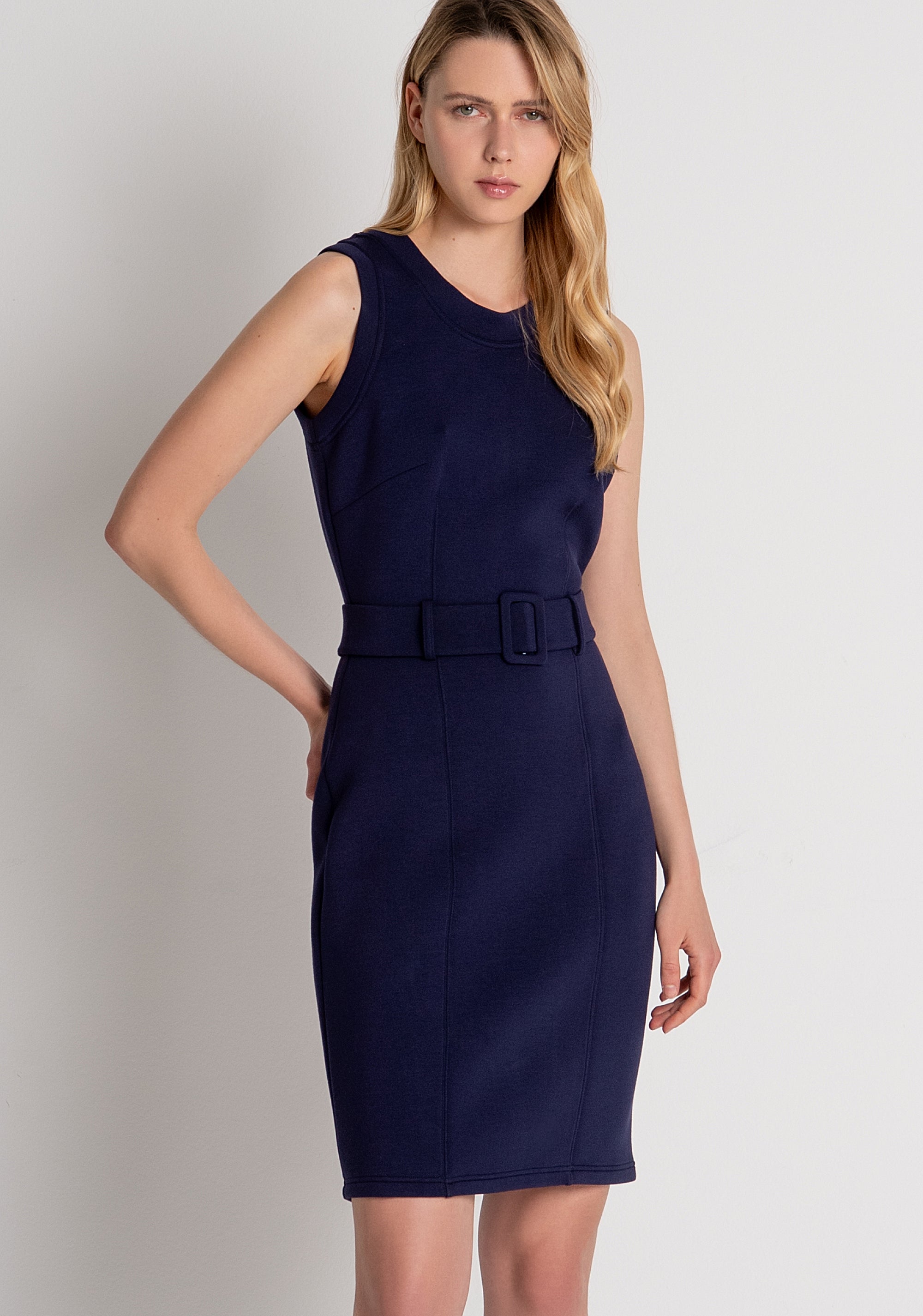 Abito slim midi in tessuto stretch FR26WD2013F41601 FRACOMINA