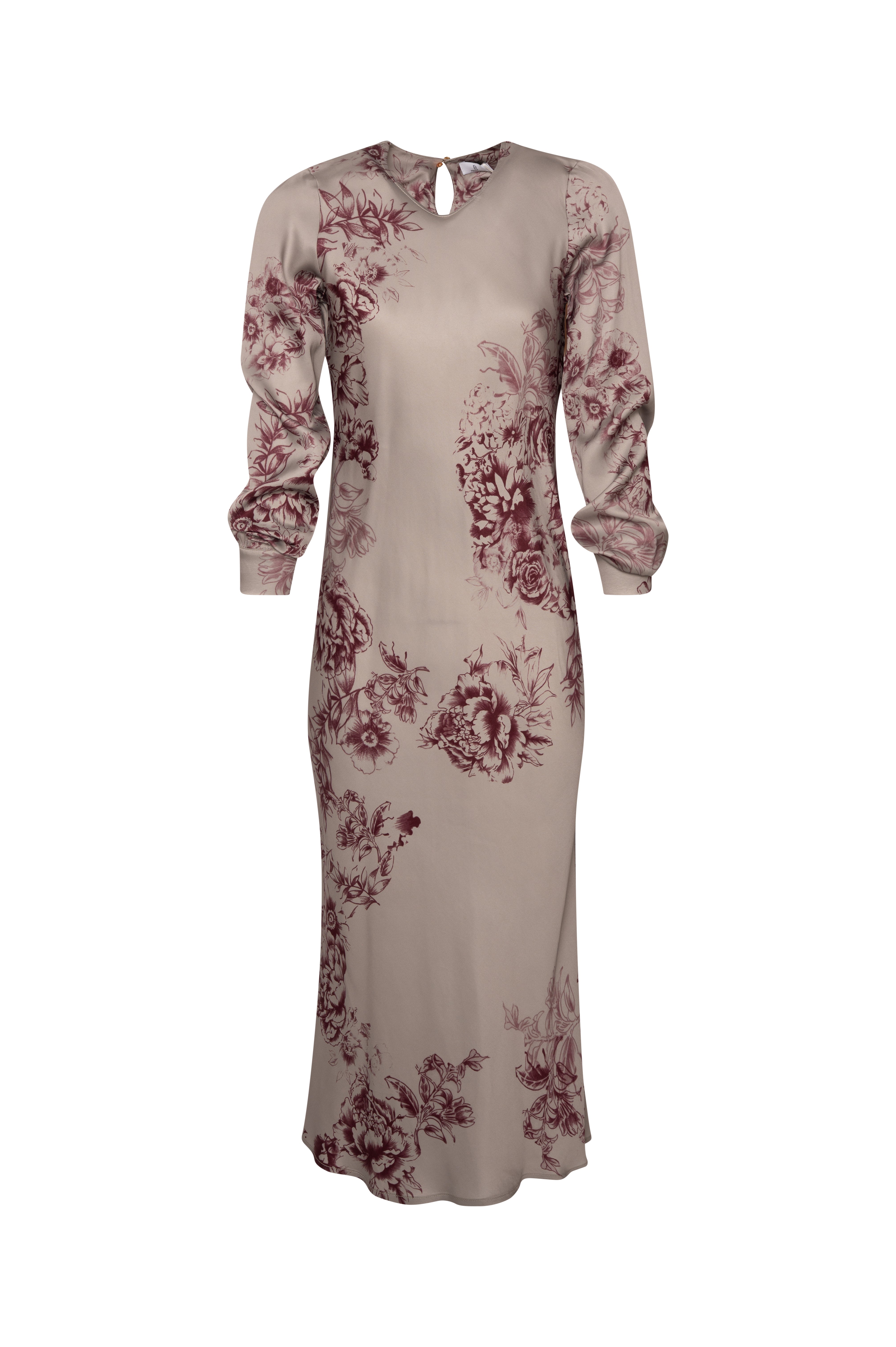 Abito regular a sirena lungo in fantasia floreale FR26WD3006W583K2 FRACOMINA