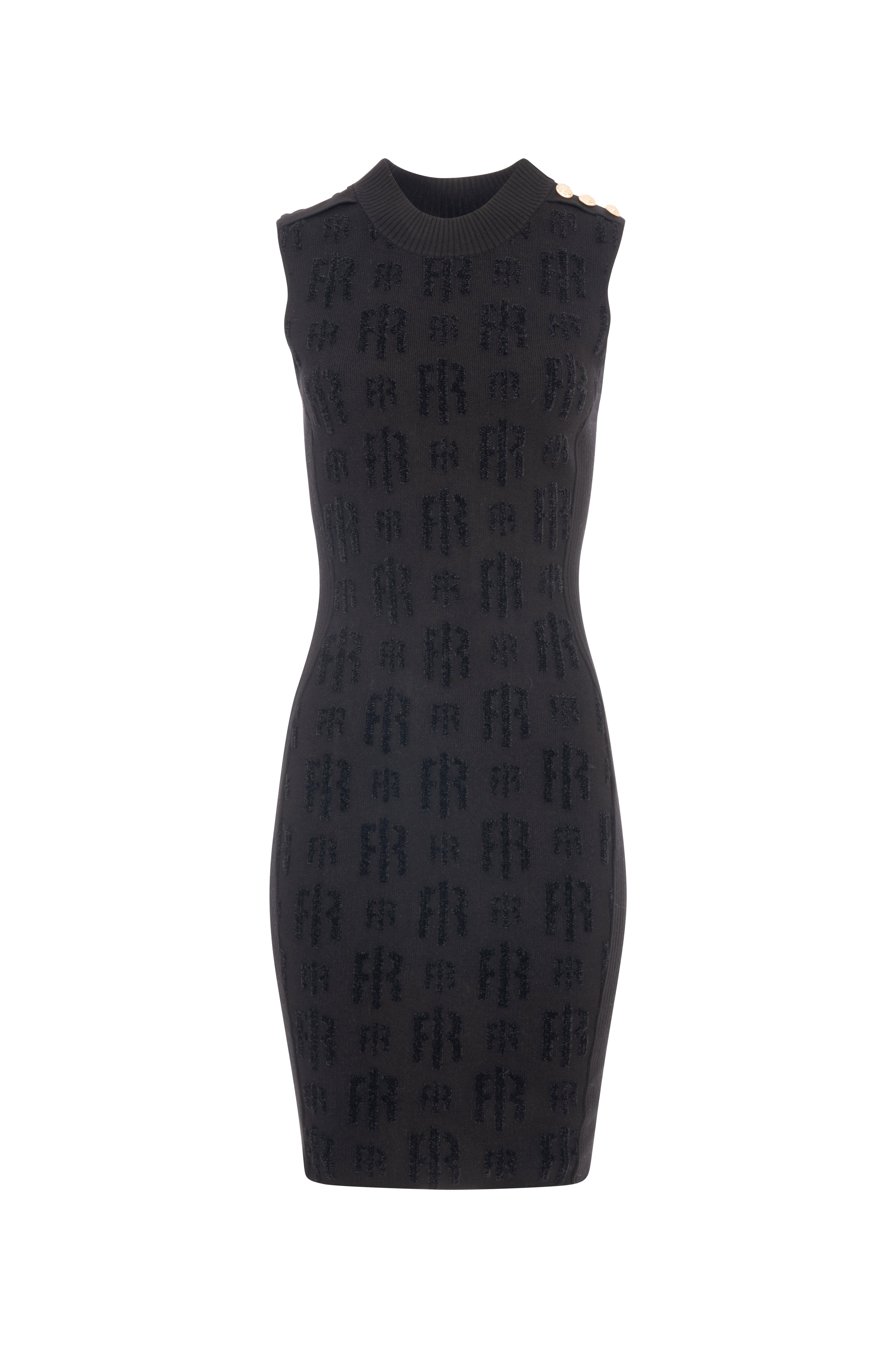 Abito slim mini con monogram FR26WD5006K474F8-K01 Fracomina