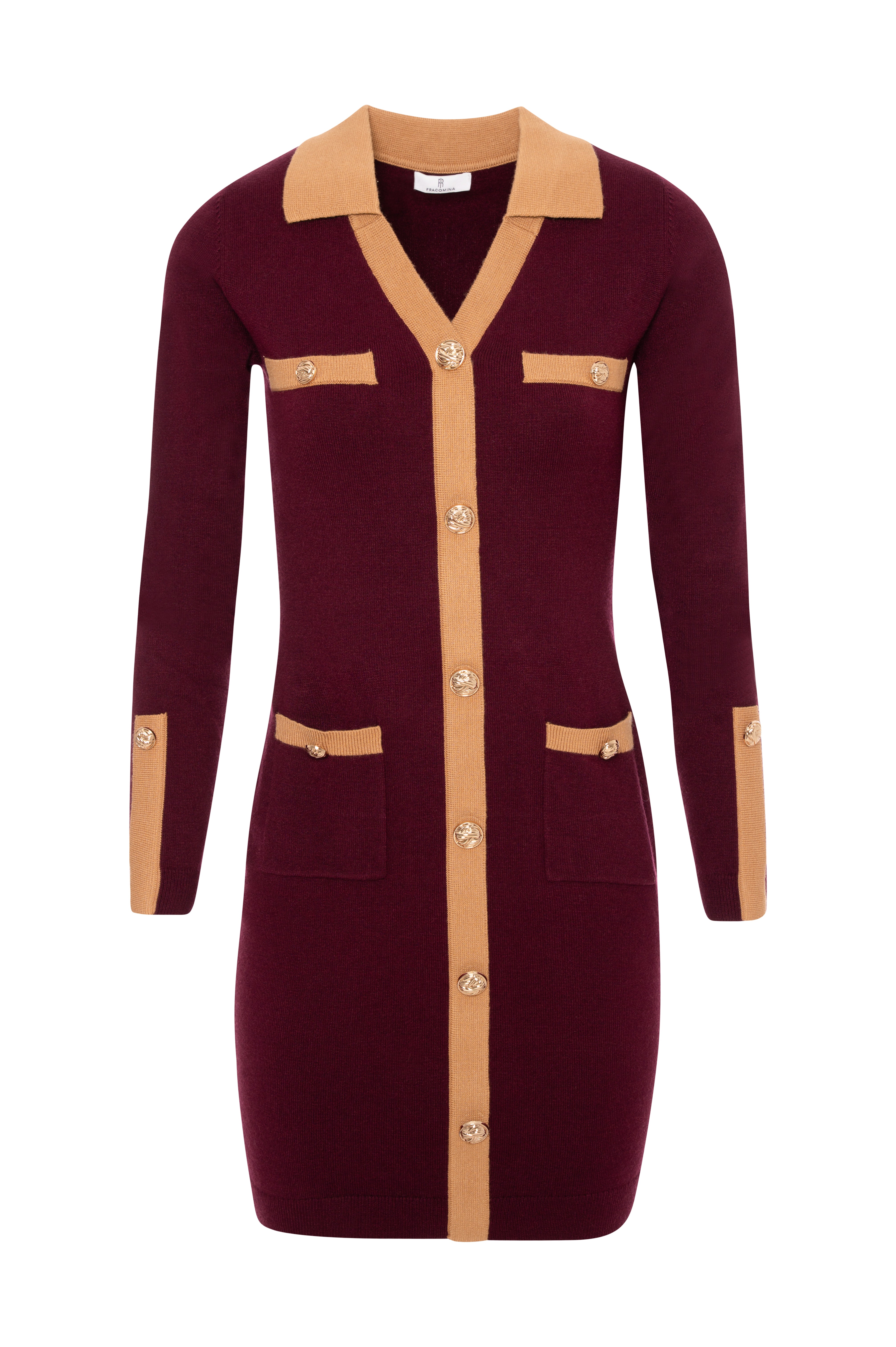 Abito slim mini in maglia FR26WD5013K50401-KH0 Fracomina