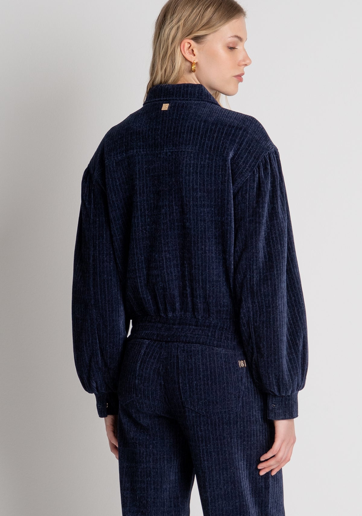 Giacca regular modello bomber in velluto FR26WJ1012W59601 FRACOMINA