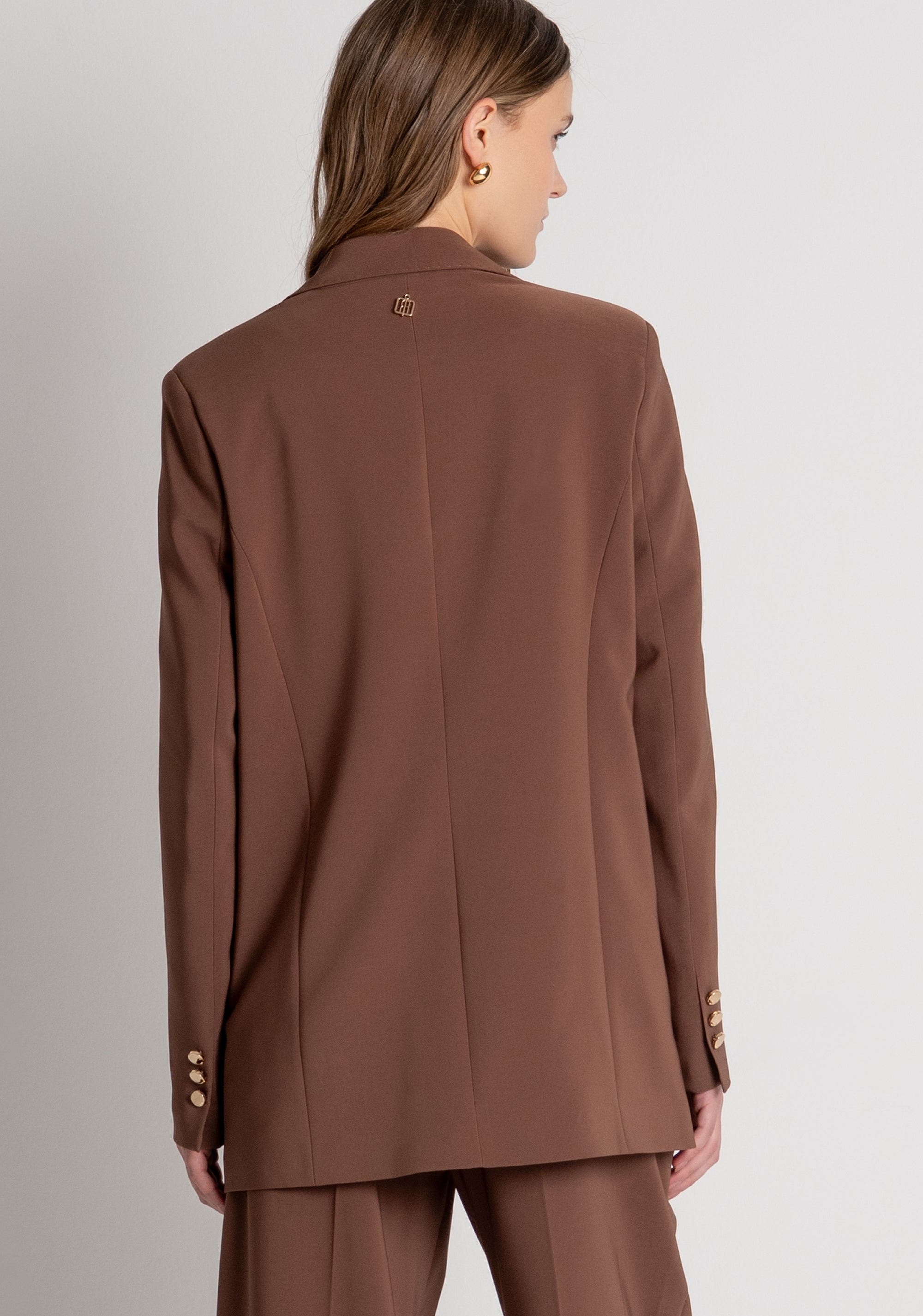 Blazer over lungo monopetto FRACOMINA — immagine 3 di 5