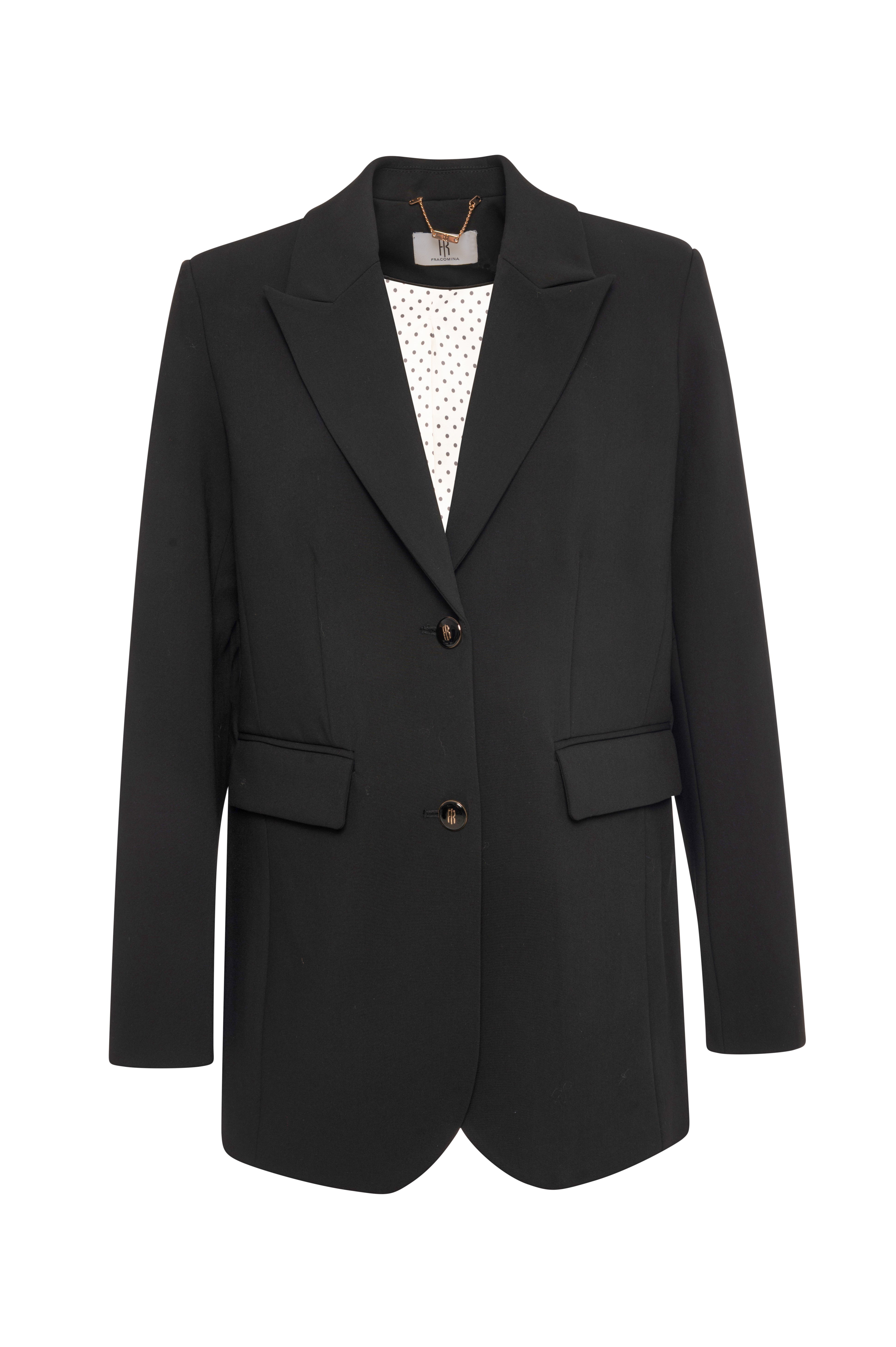 Blazer regular lungo monopetto FR26WJ3008W84901 FRACOMINA