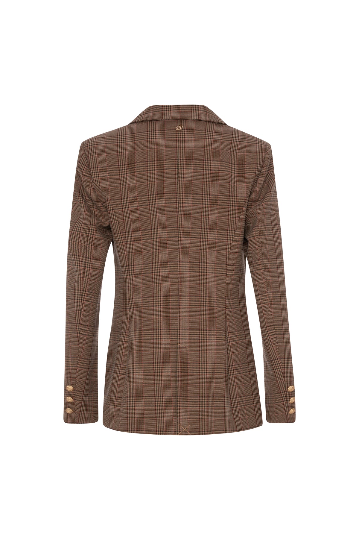 Blazer regular doppiopetto in tessuto Principe di Galles FR26WJ3023W57595 FRACOMINA