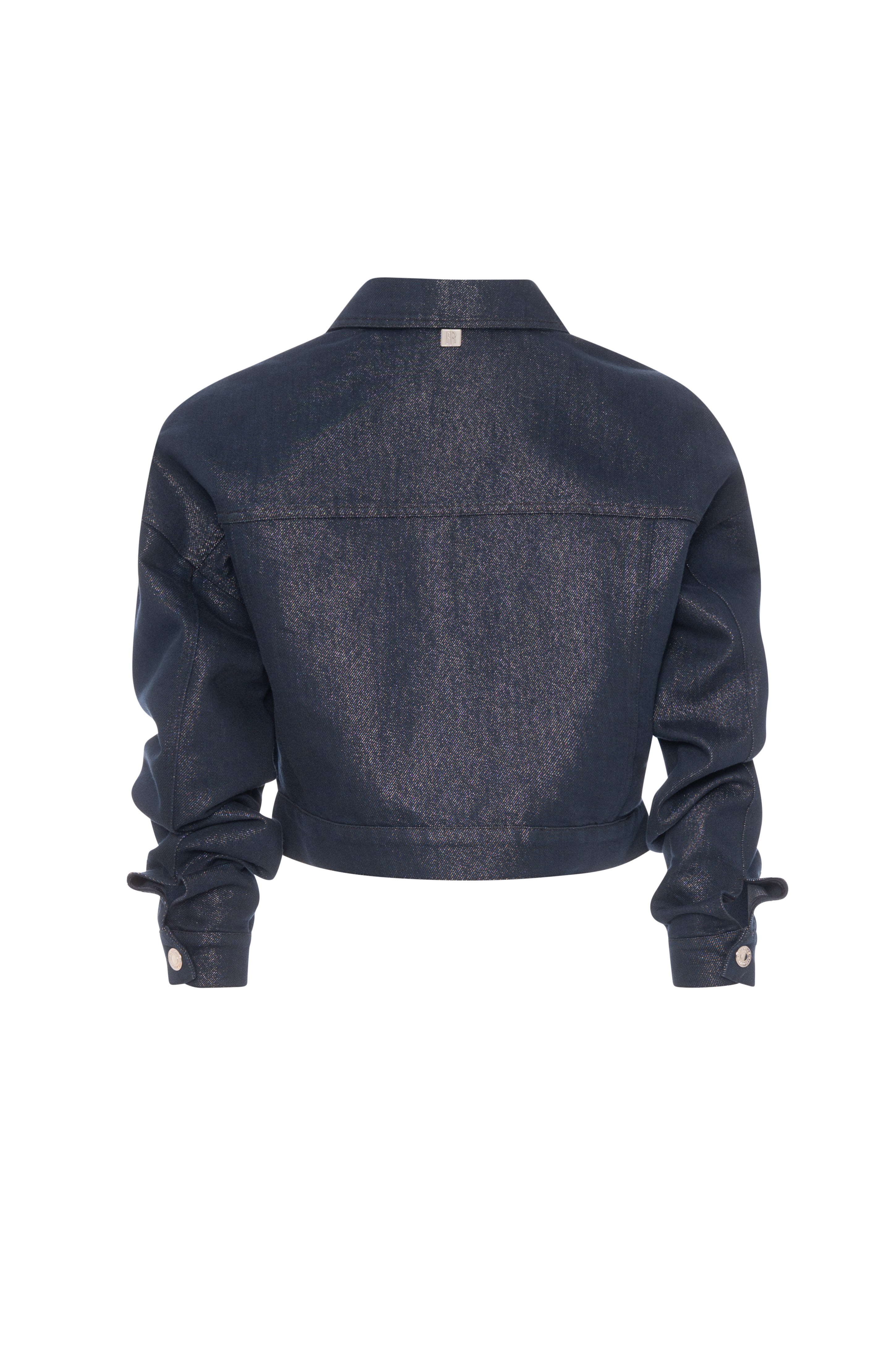 Giacca cropped in denim con lavaggio raw FR26WJ4007D419Q7-K71 Fracomina