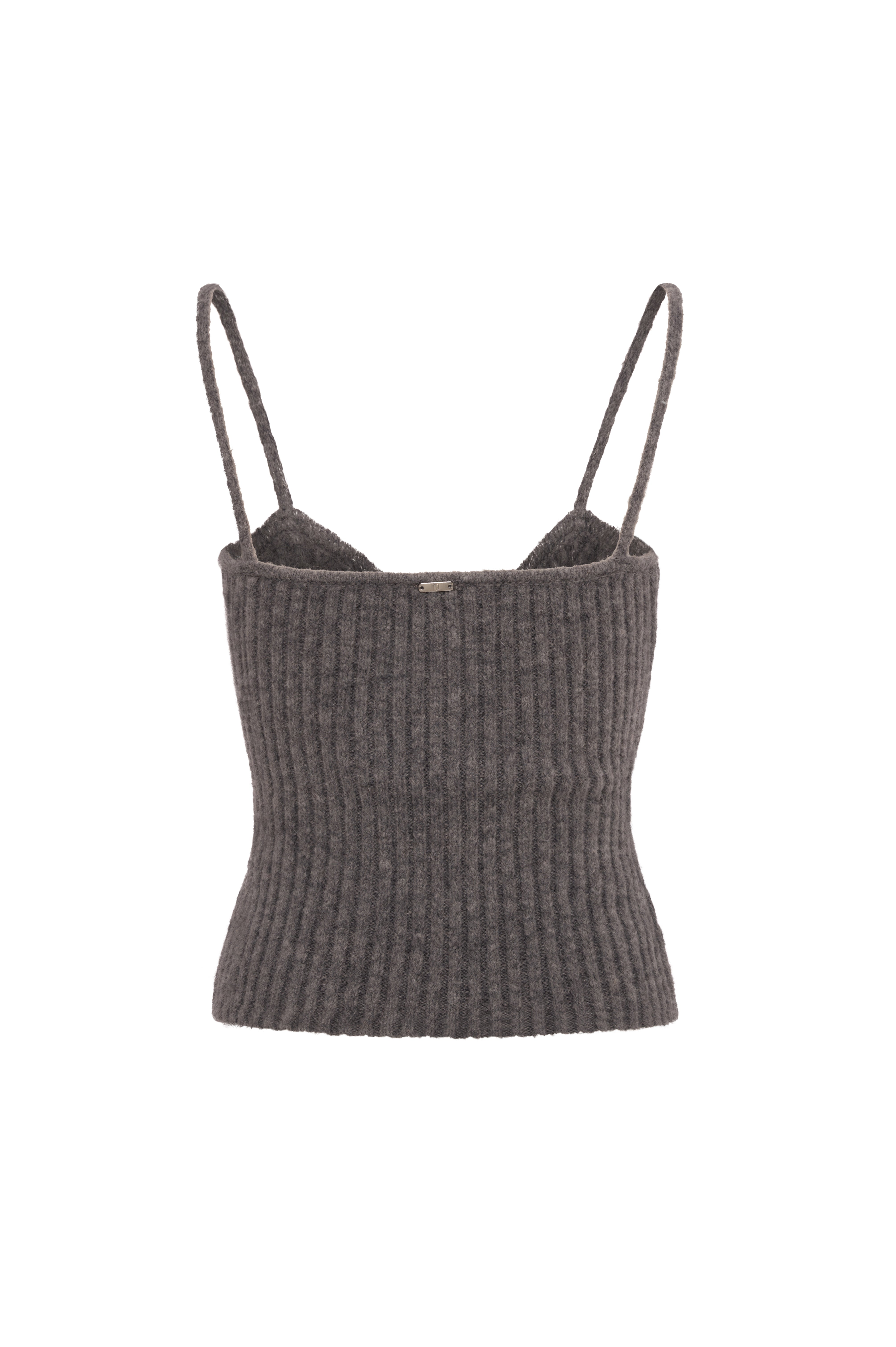 Top senza maniche in maglia con punto treccia FRACOMINA — immagine 5 di 5