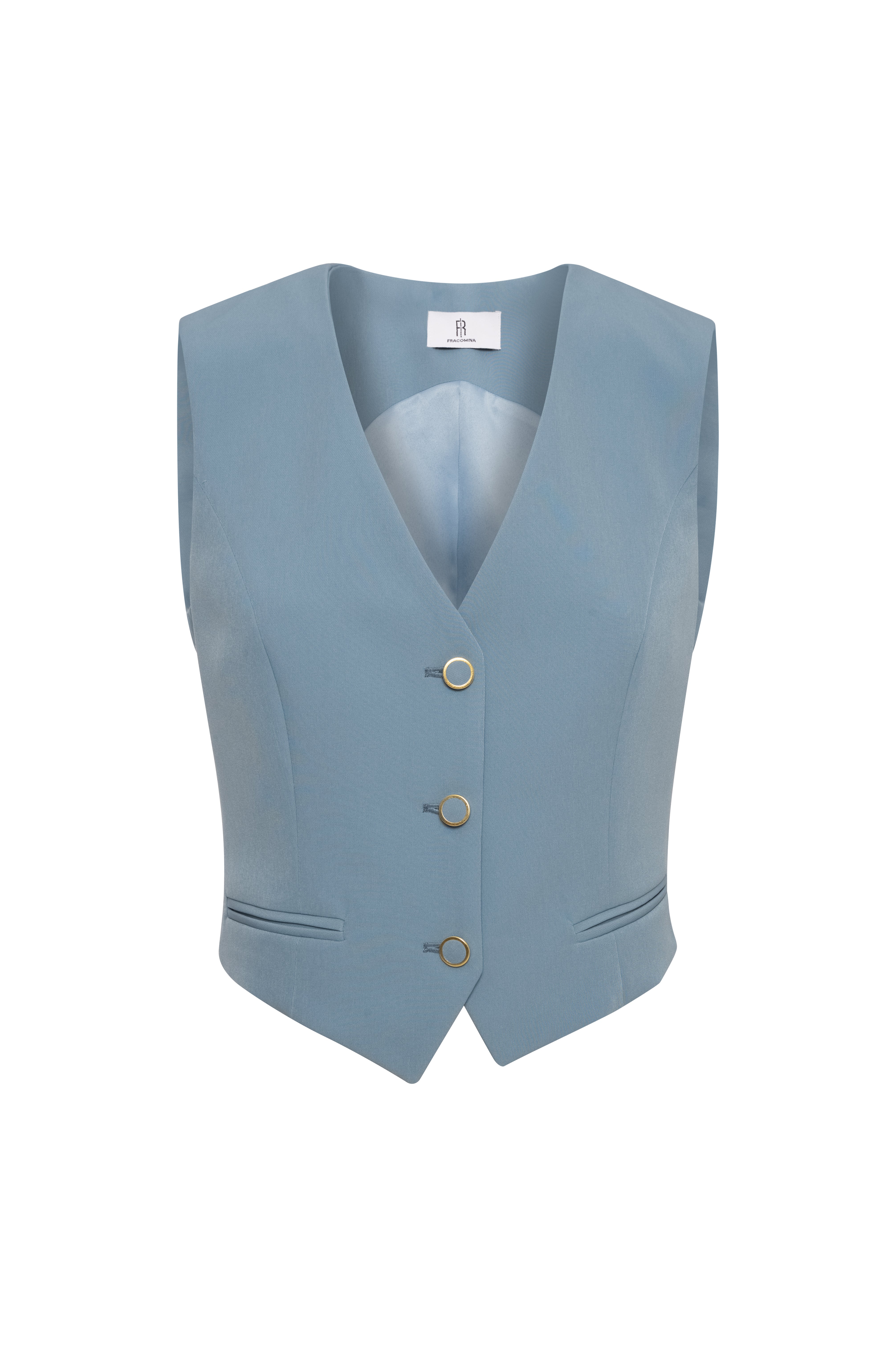 Gilet regular con scollo a V FRACOMINA — immagine 1 di 4