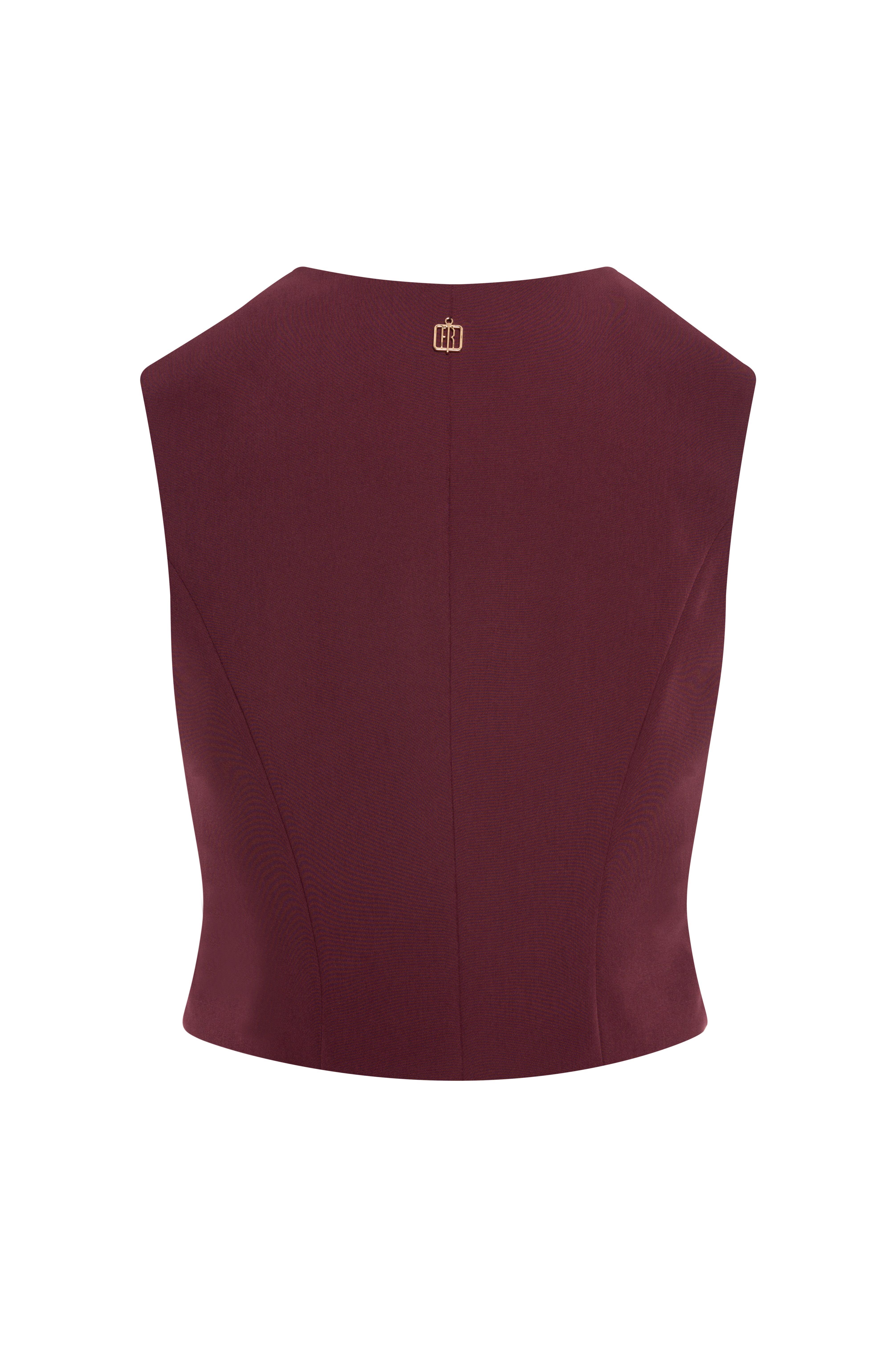 Gilet regular con scollo a V FRACOMINA — immagine 4 di 4