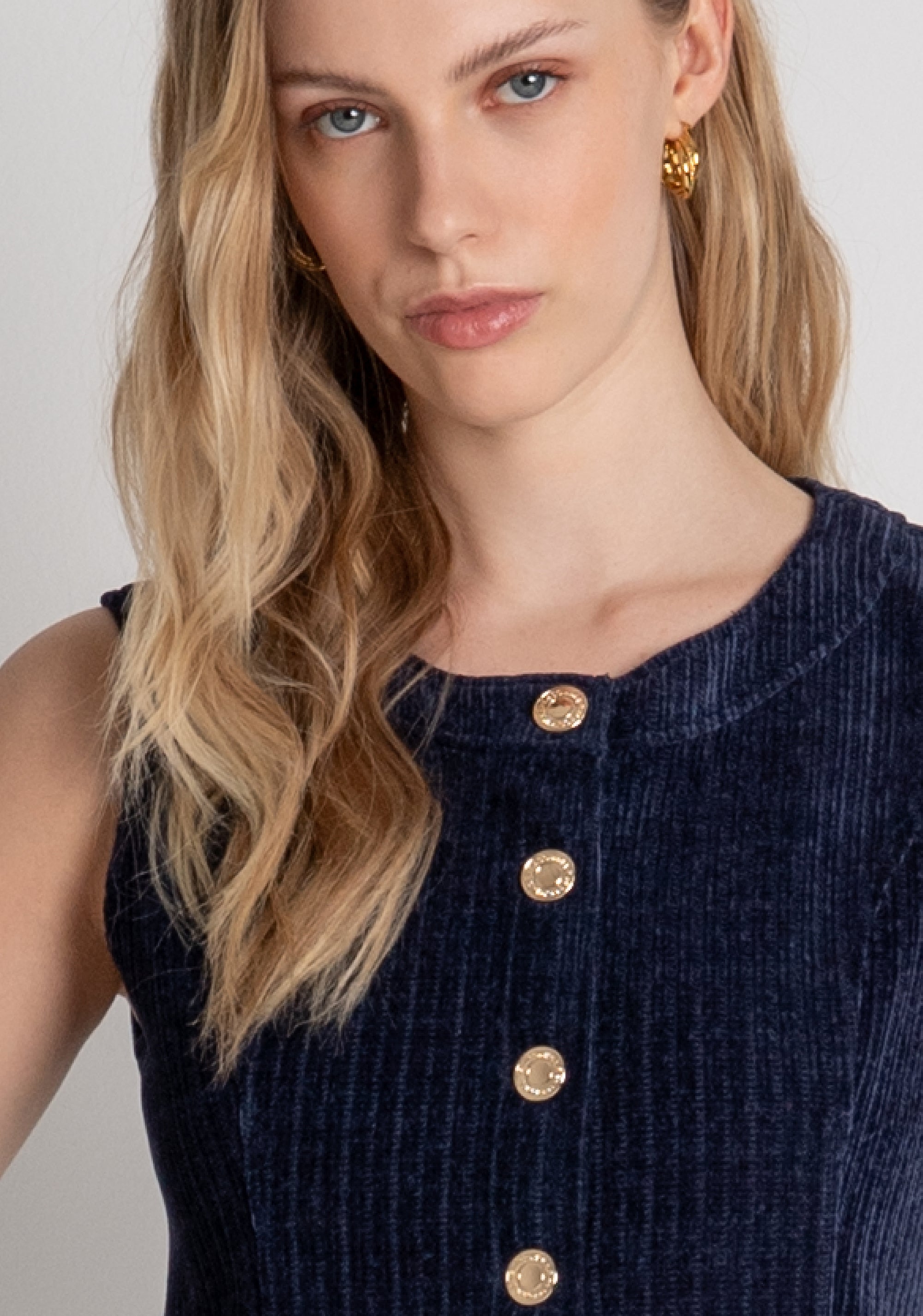 Gilet regular in velluto FR26WJ5012W59601 FRACOMINA