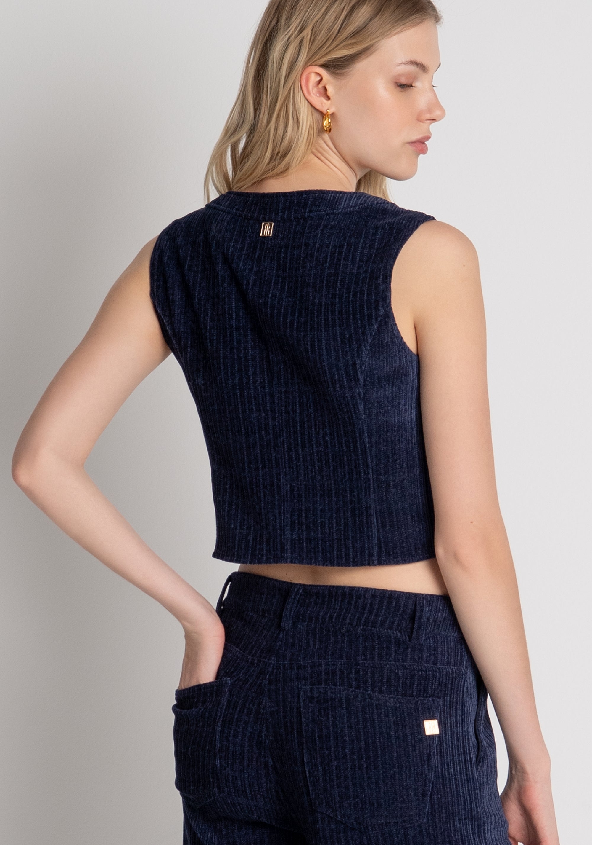 Gilet regular in velluto FR26WJ5012W59601 FRACOMINA