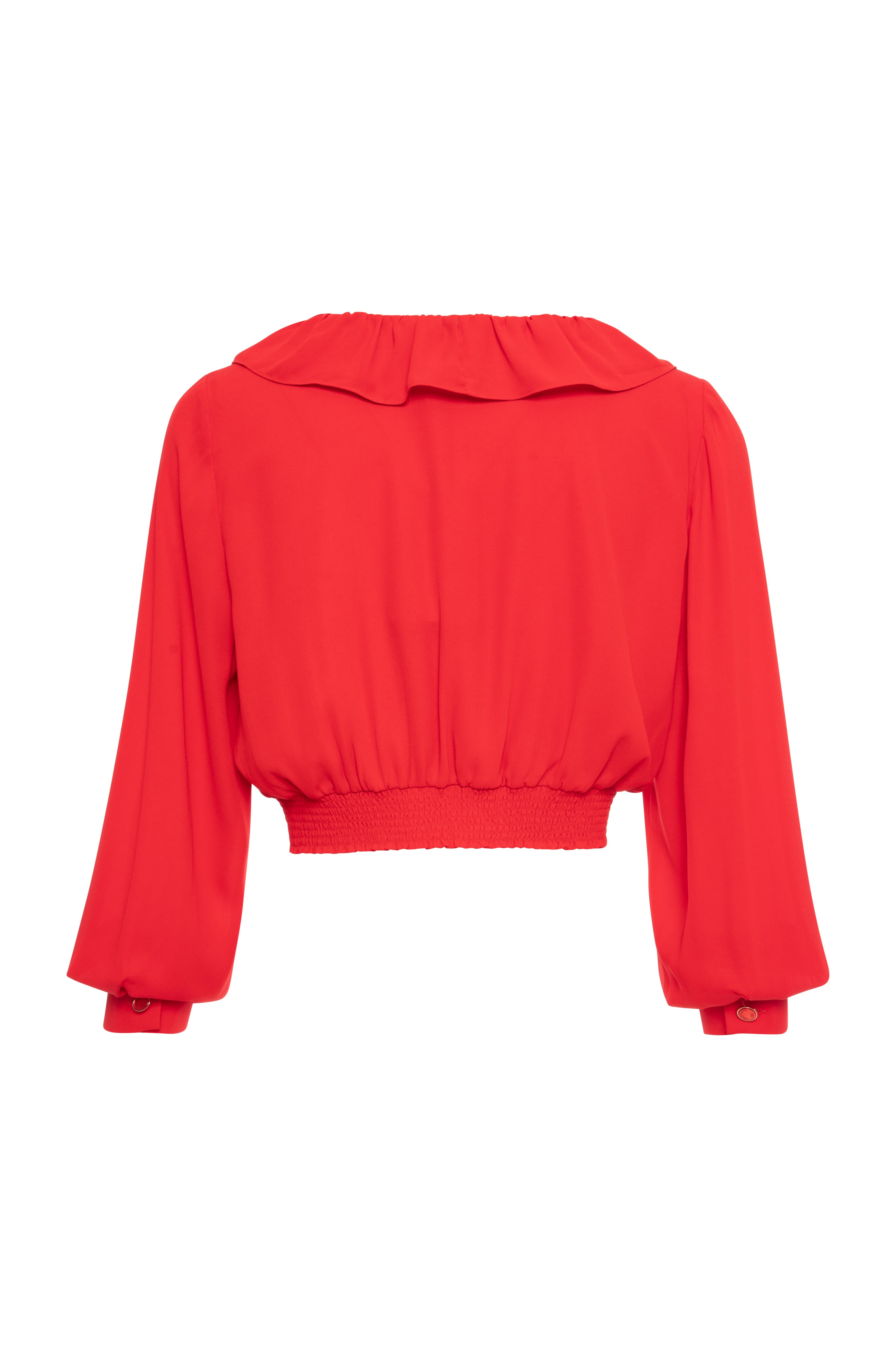 Blusa cropped in georgette FR26WT1007W41201-K38 Fracomina