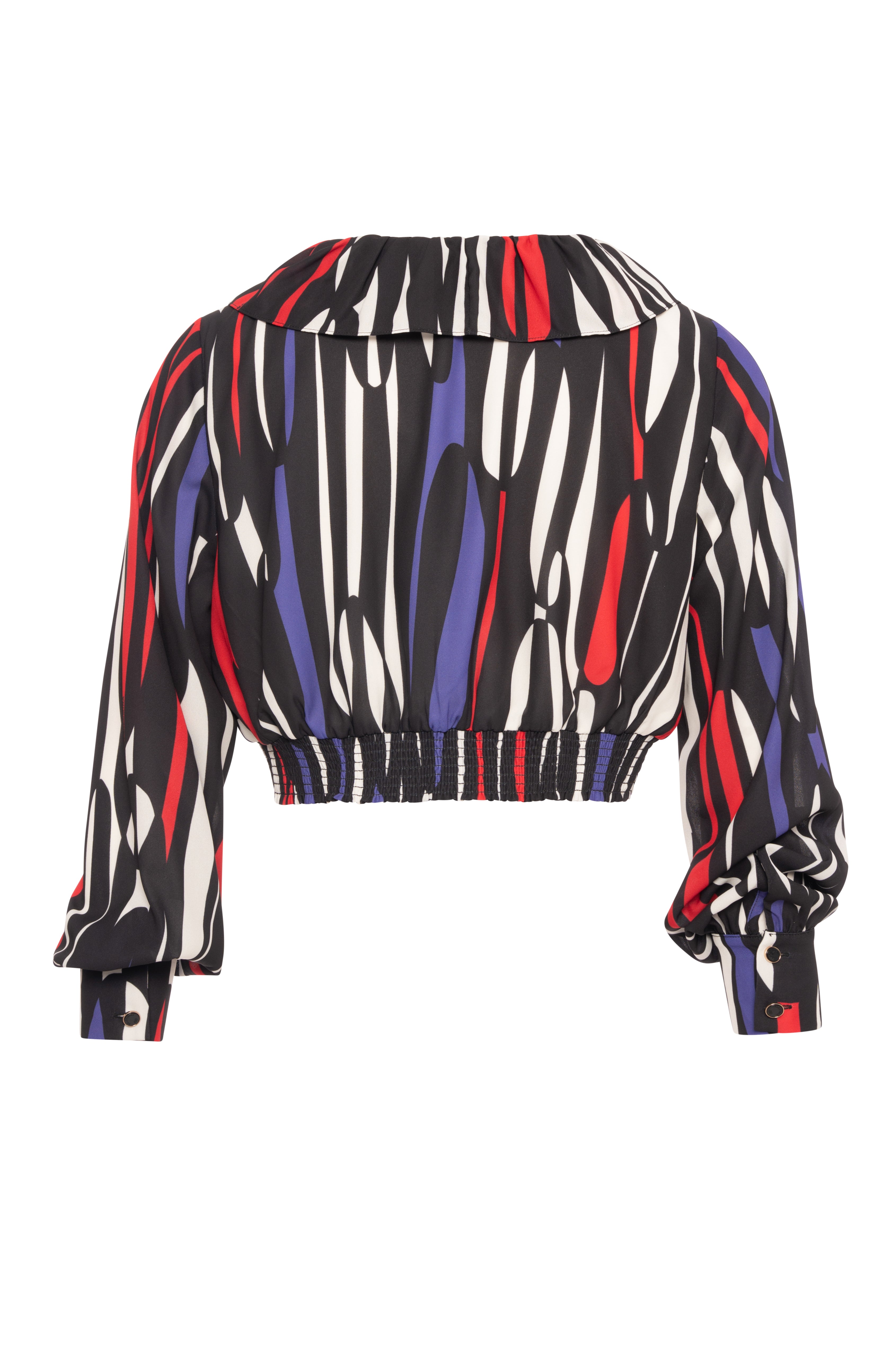 Blusa cropped in fantasia astratta FR26WT1007W412J4-K37 Fracomina