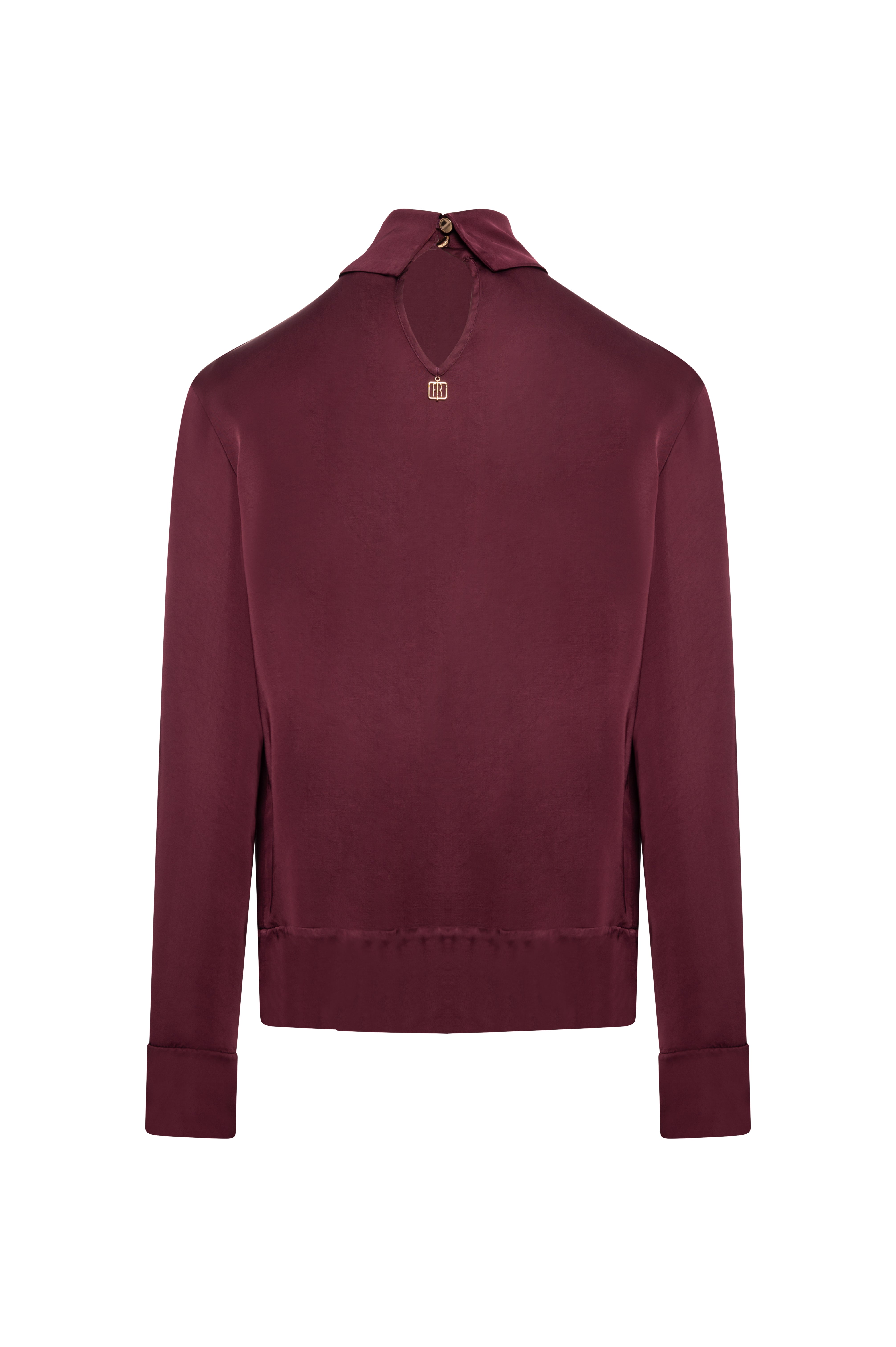 Blusa regular in viscosa FRACOMINA — immagine 2 di 2