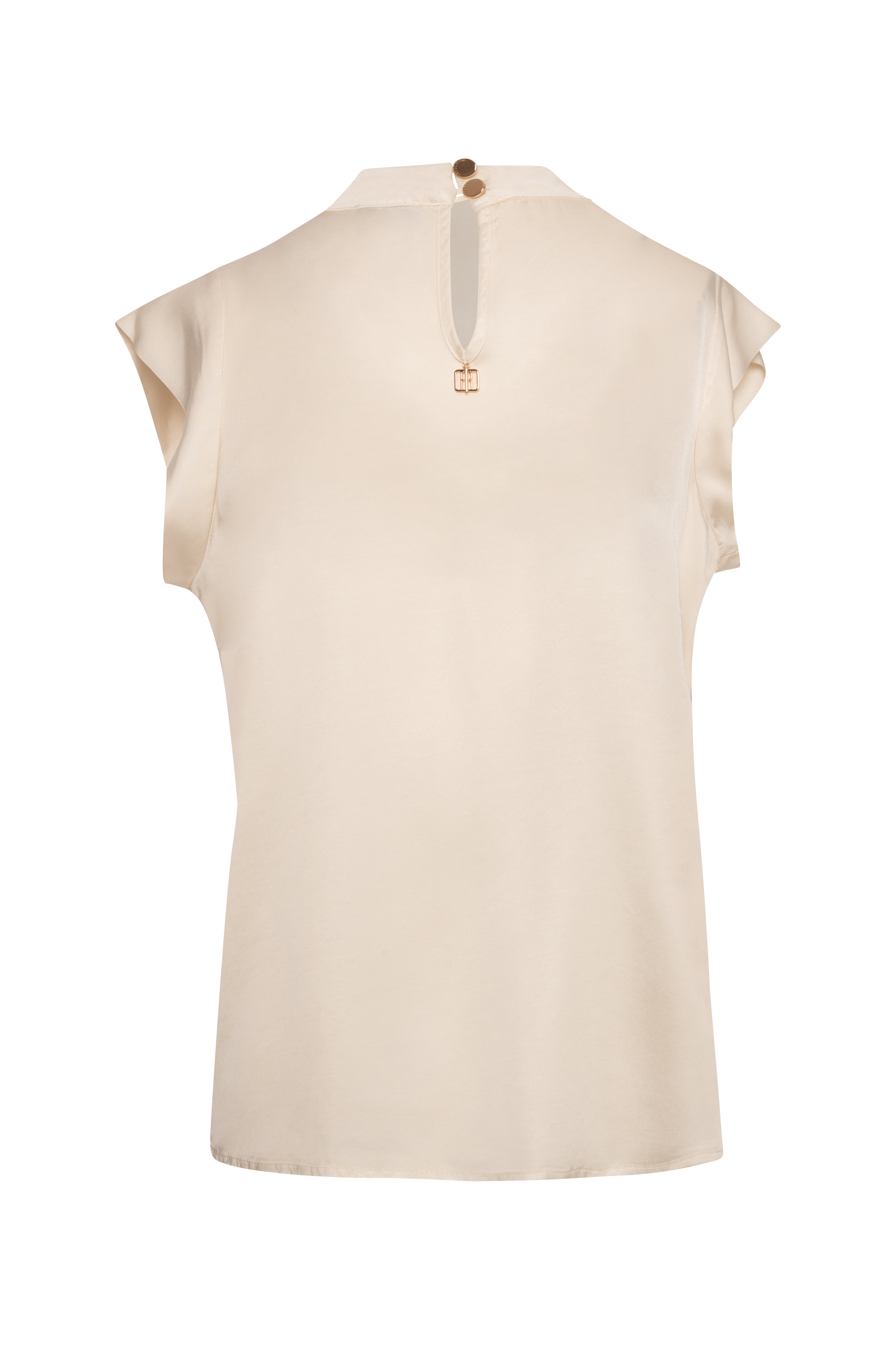 Blusa regular in viscosa FRACOMINA — immagine 2 di 2