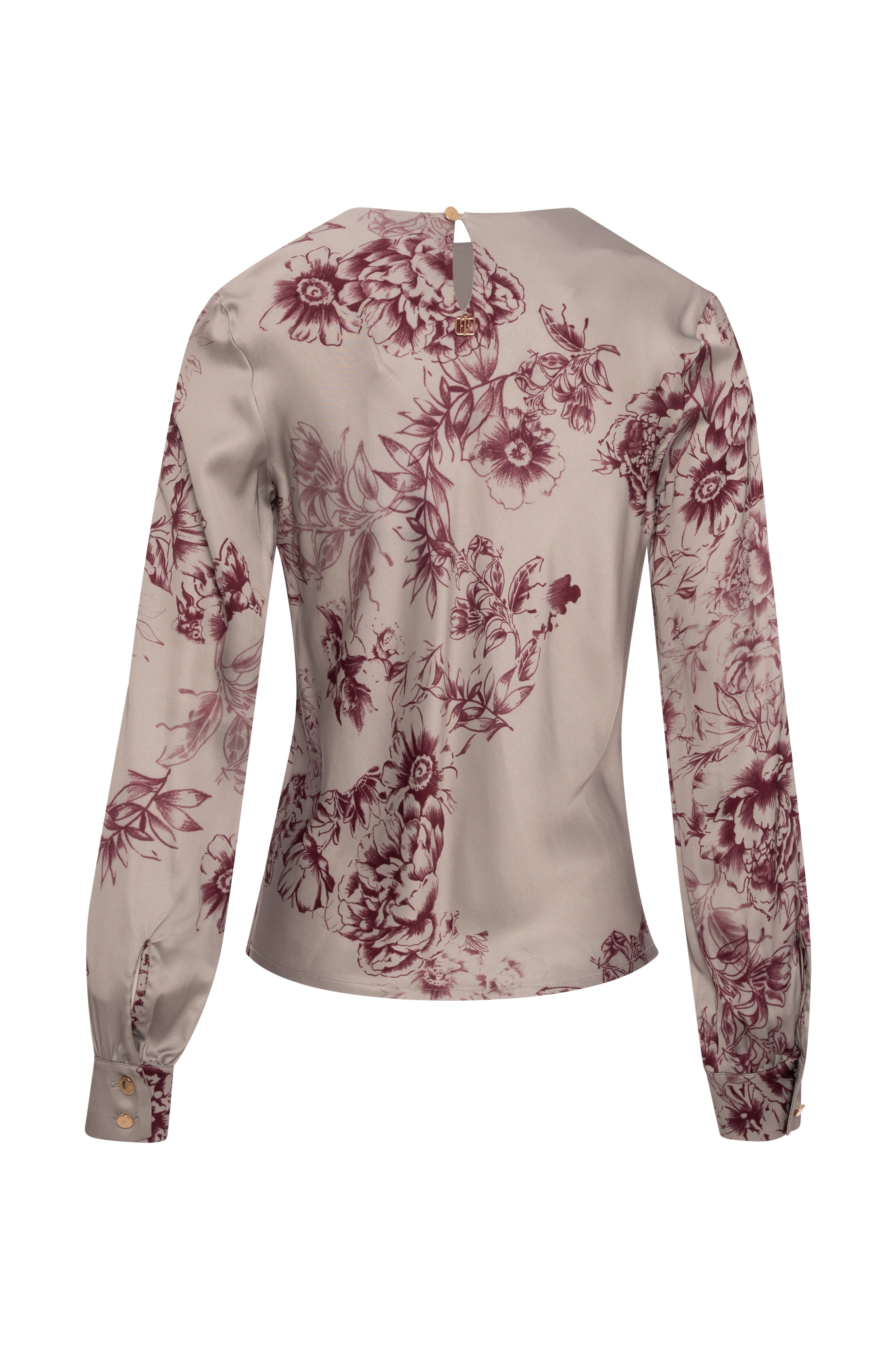 Blusa regular in fantasia floreale FRACOMINA — immagine 2 di 2