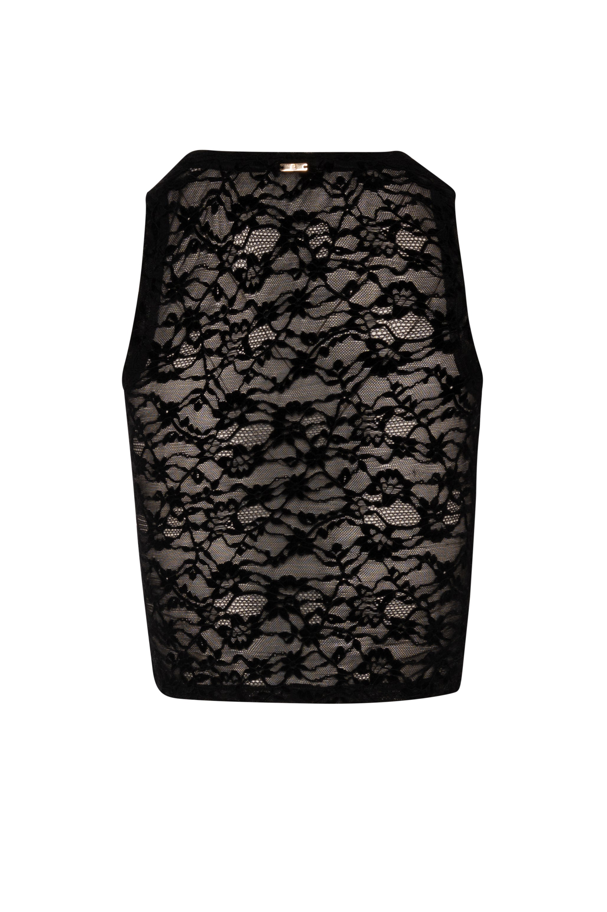Top senza maniche slim in pizzo FRACOMINA — immagine 2 di 2