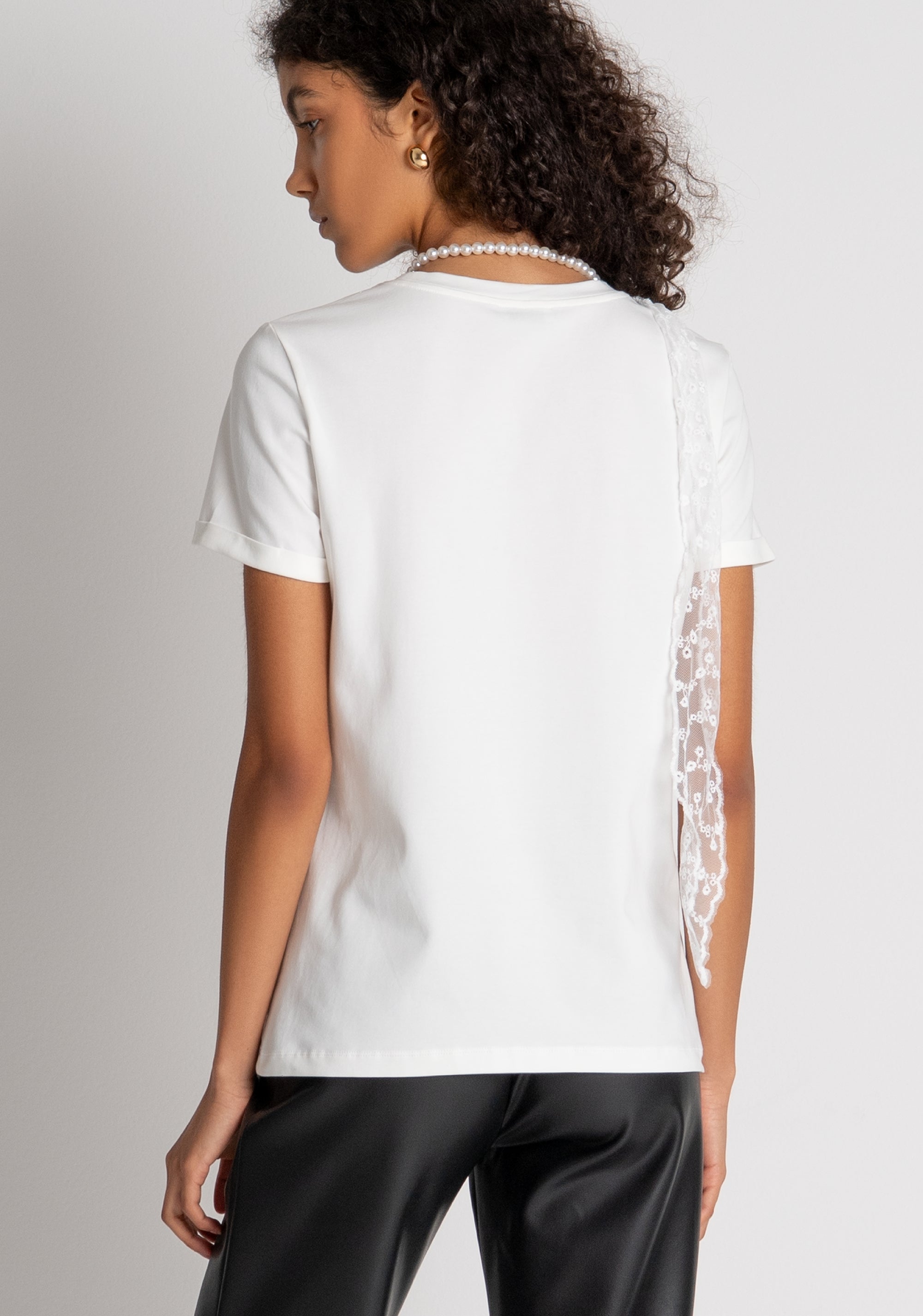 T-shirt regular in jersey di cotone FR26WT3018J401N5 FRACOMINA