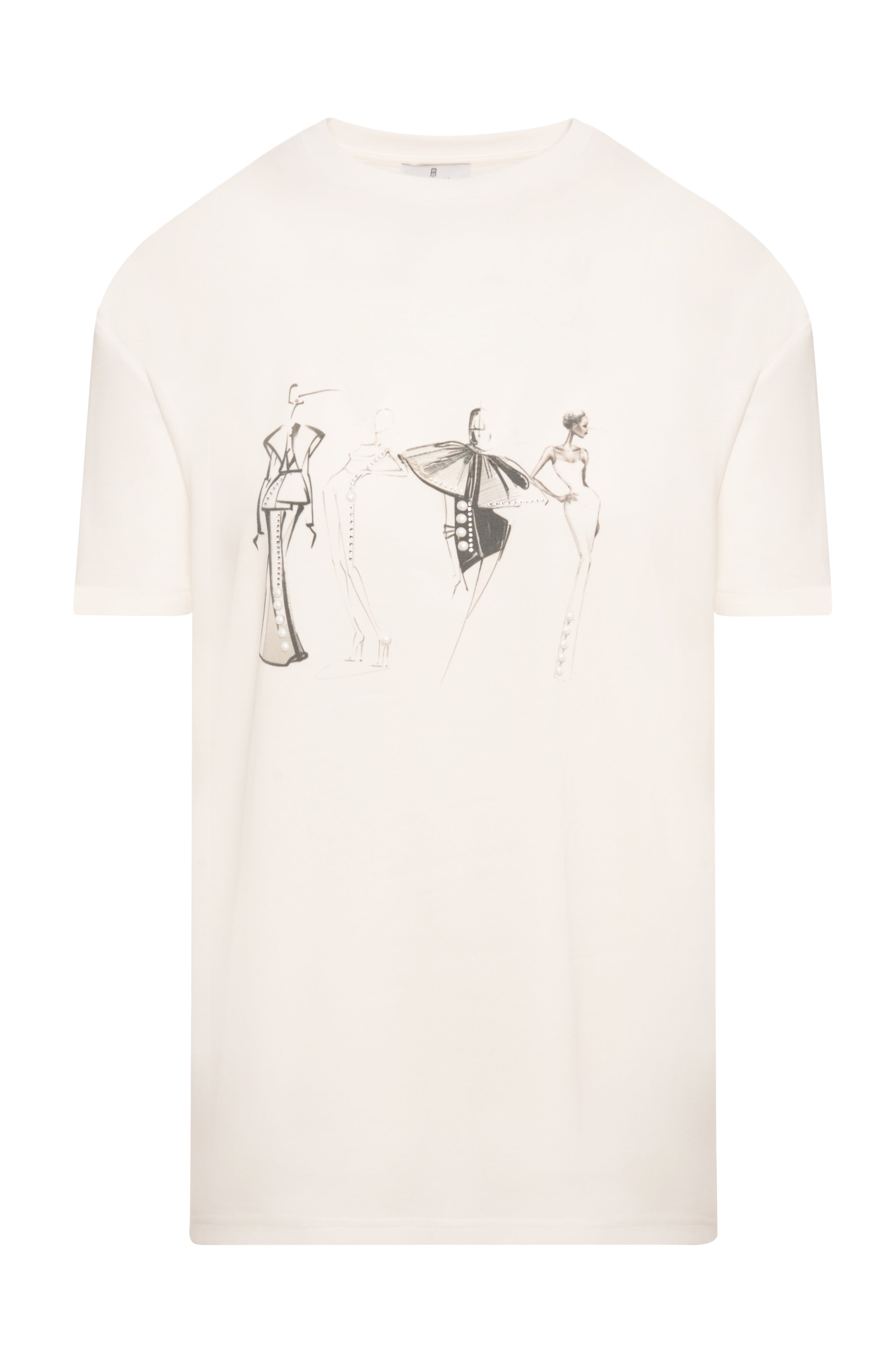 T-shirt regular in jersey di cotone FR26WT3018J401N5 FRACOMINA