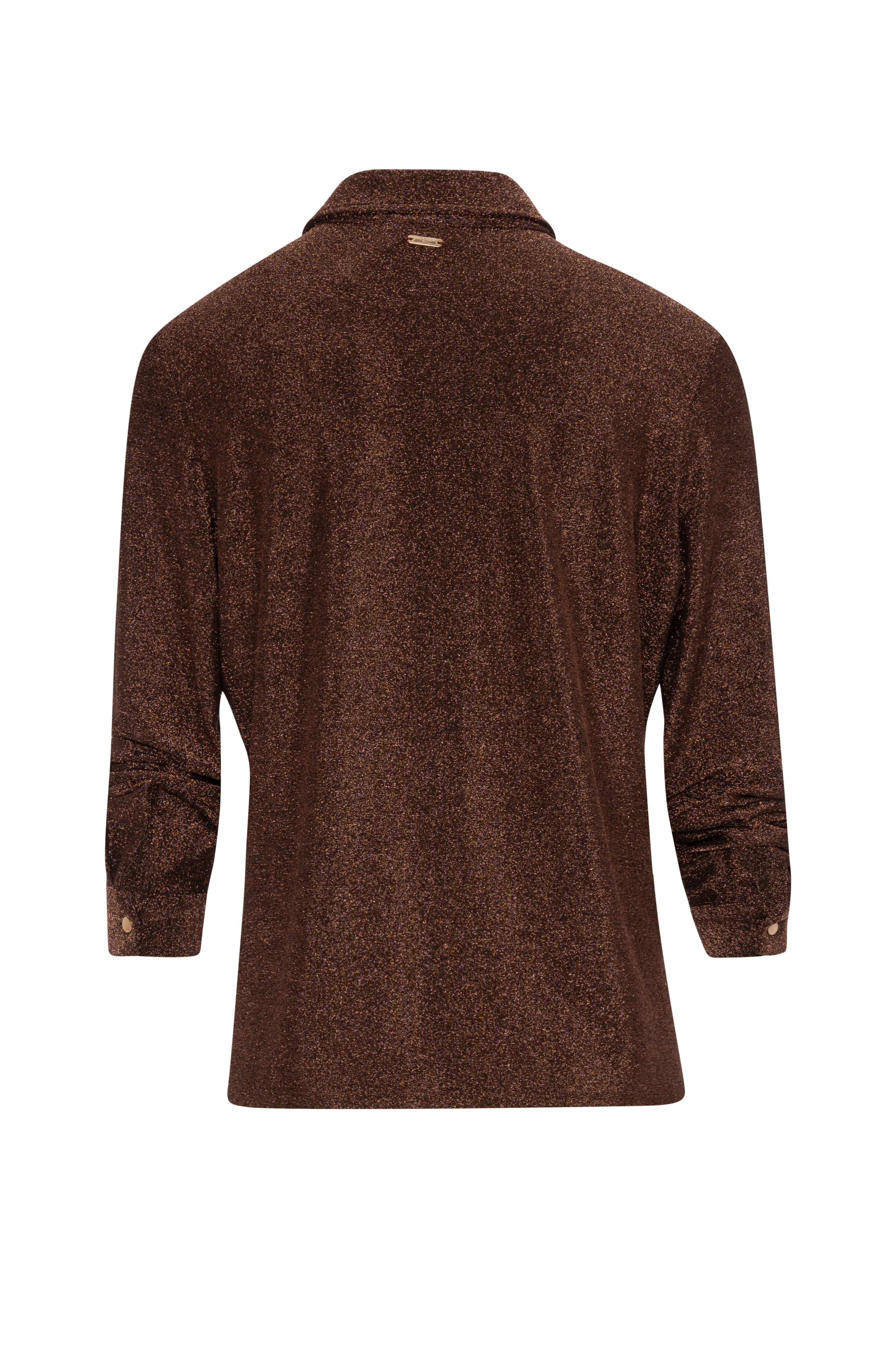 Camicia slim con lurex FR26WT6001J453Q7 FRACOMINA