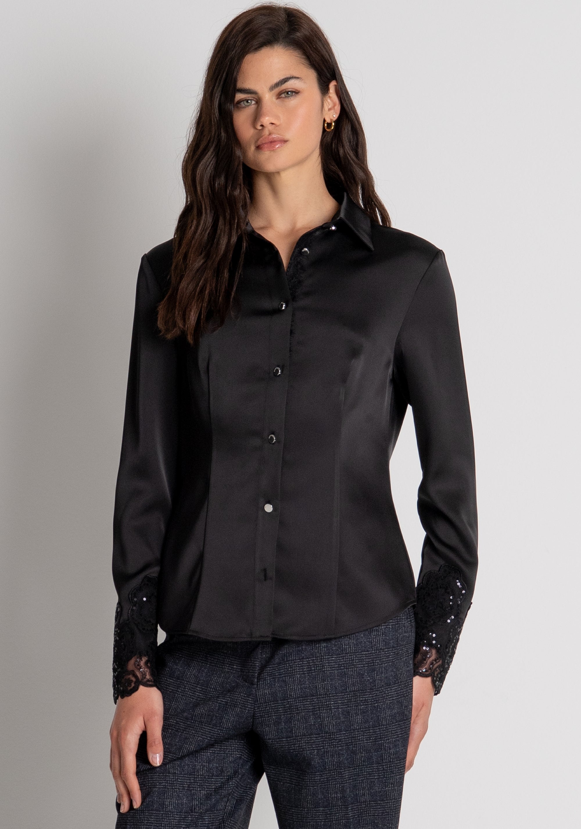Camicia slim in raso FR26WT6002W41101 FRACOMINA