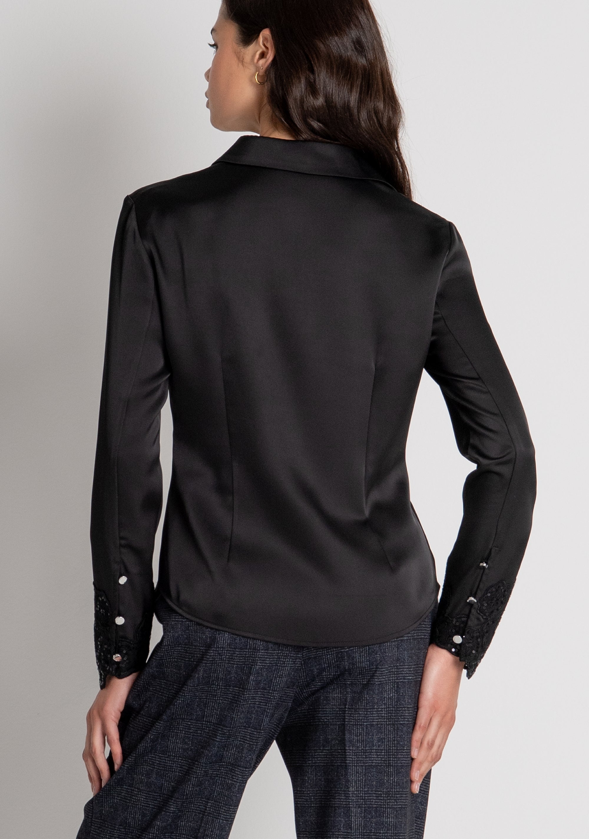 Camicia slim in raso FR26WT6002W41101 FRACOMINA