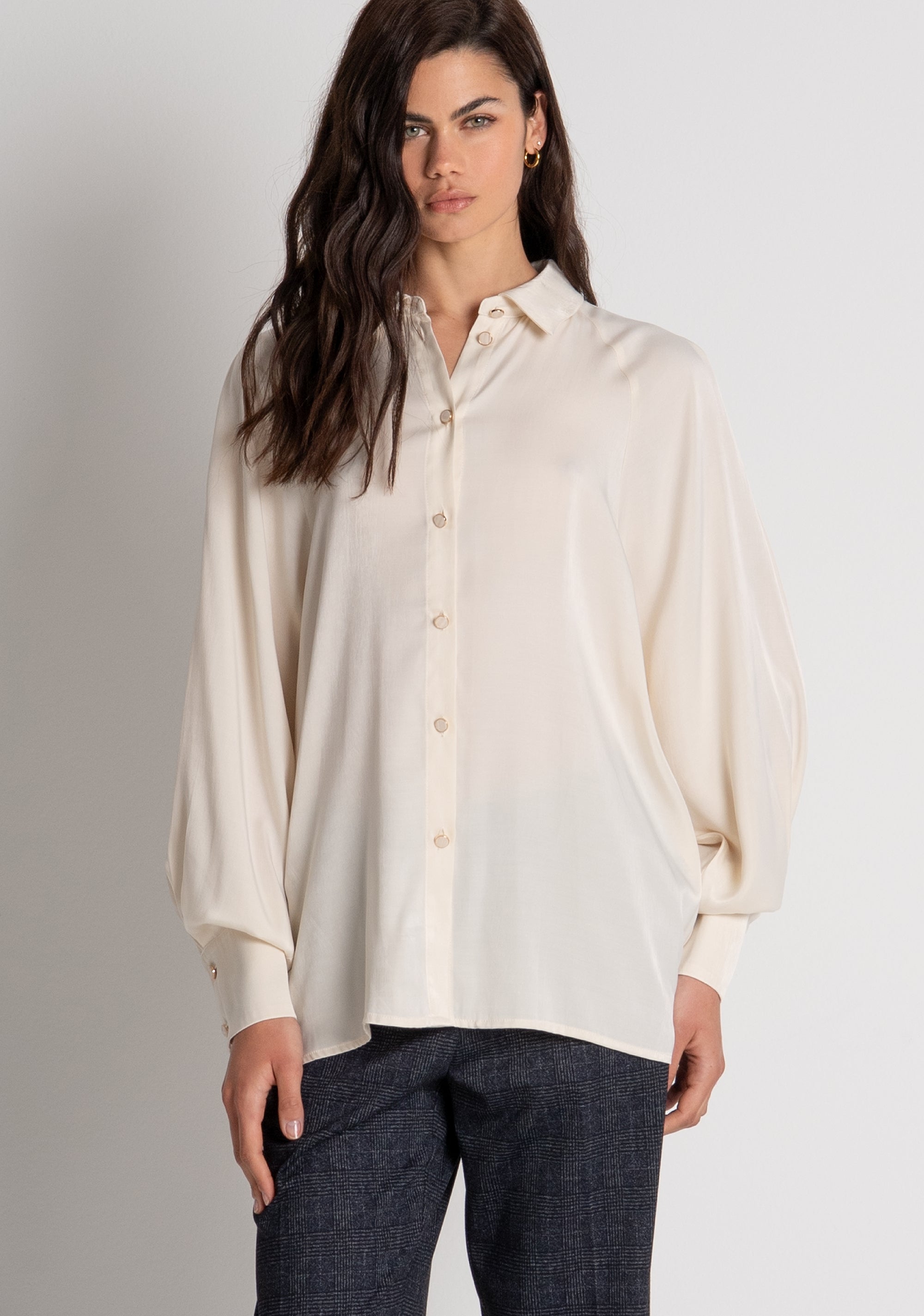 Camicia flare con viscosa FR26WT6003W49201 FRACOMINA