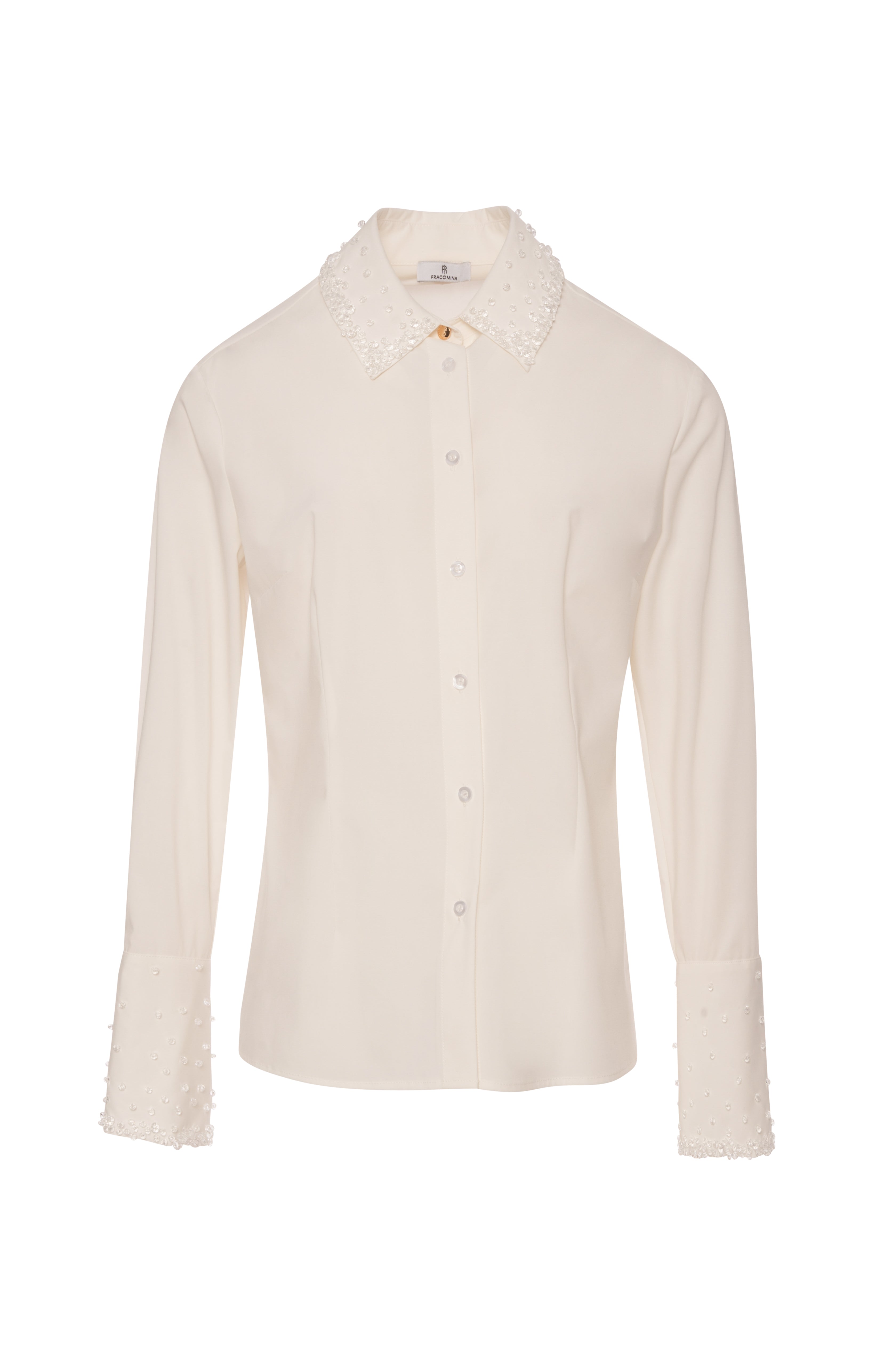 Camicia slim con applicazioni luminose FRACOMINA — immagine 5 di 6